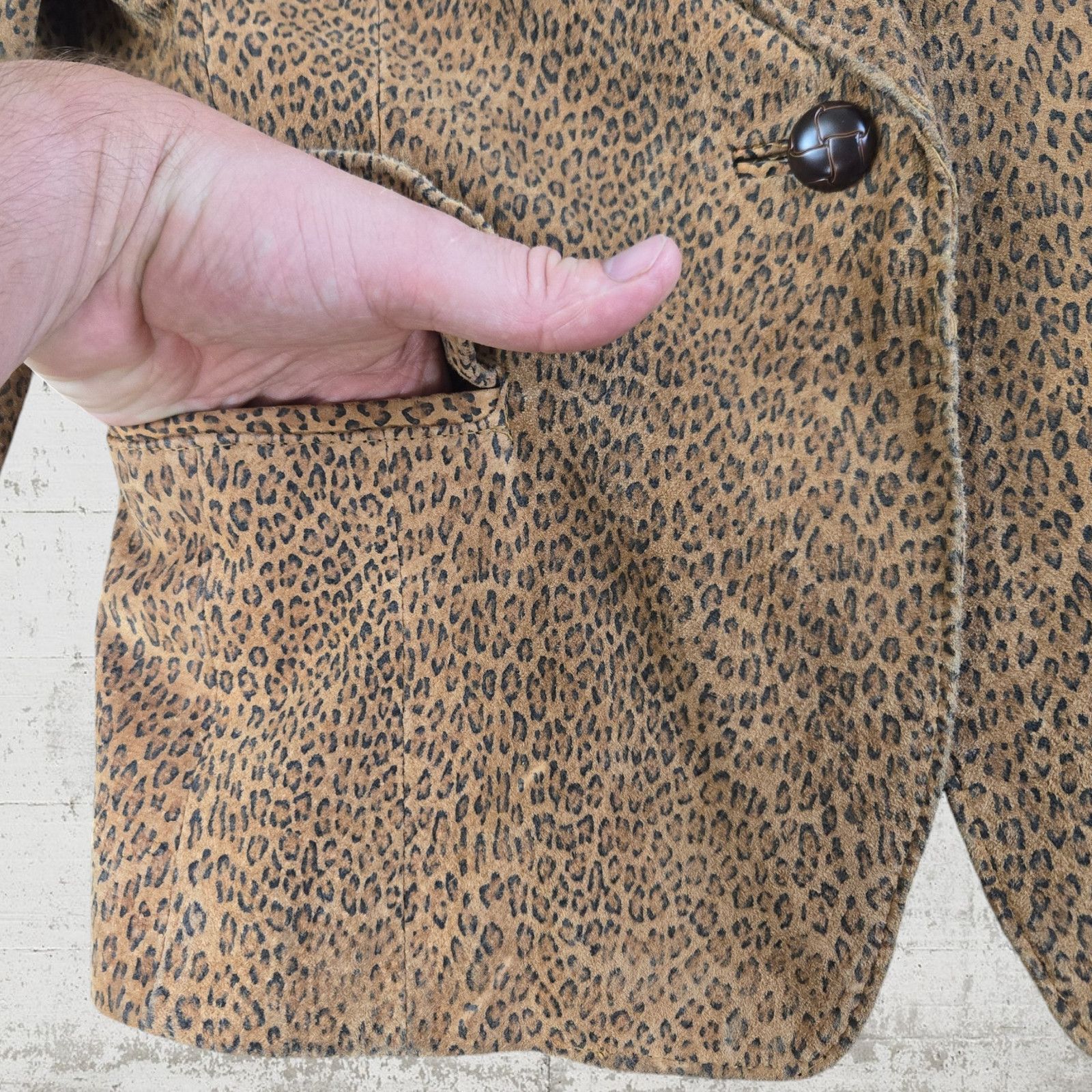 Vintage Vintage Animal Print Maximal Leather Jacket Size Small Size S / US 4 / IT 40 - 4 Thumbnail