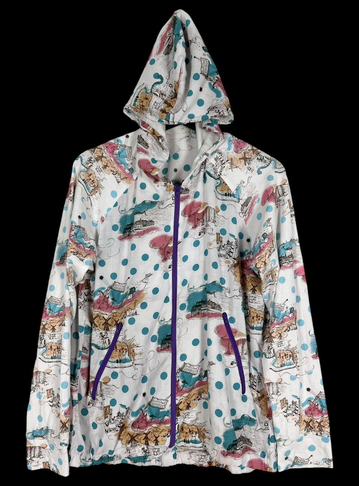 Issey Miyake Vintage Frapbois Issey Miyake Overprint Light Jacket Size S / US 4 / IT 40 - 1 Thumbnail