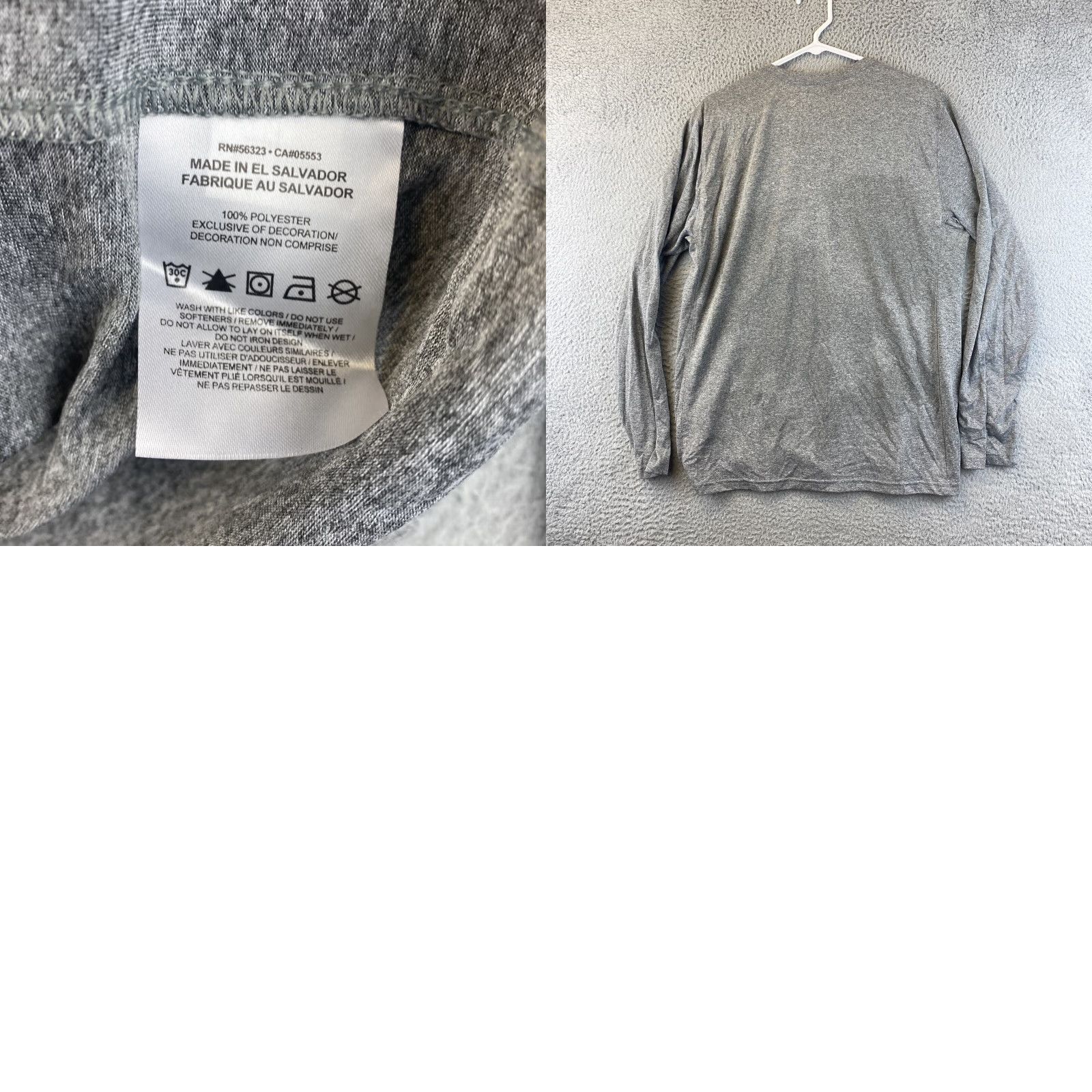 Nike Nike Dri-FIT Sweatshirt Mens Fitted Gray Long Sleeve Athletic Large Regular Size US L / EU 52-54 / 3 - 8 Thumbnail