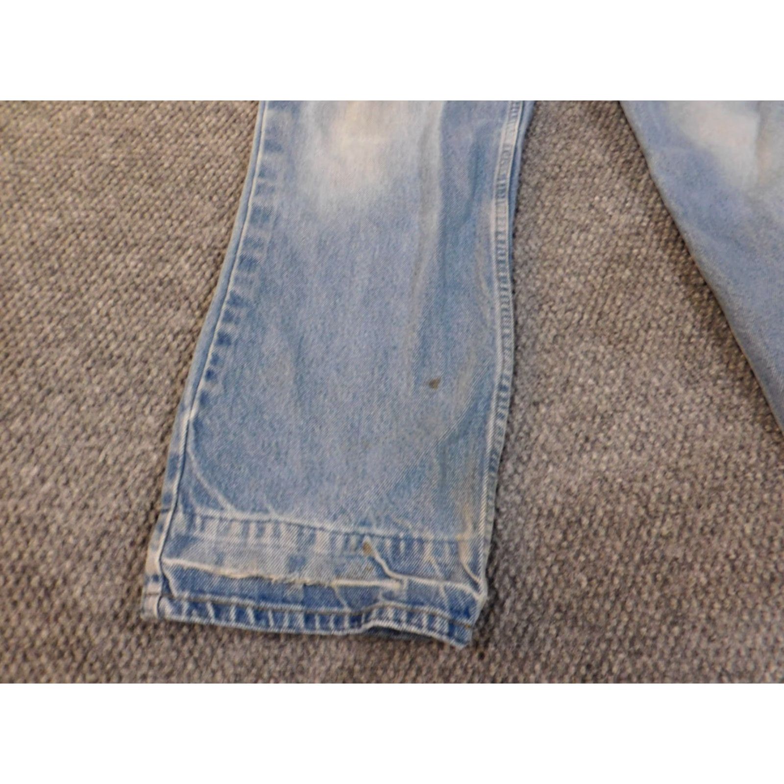 Vintage L.L. Bean Jeans Men Comfort Waist 34x32 Blue Straight Denim Regular Inseam 32 Zip Pockets Vintage Retro Style Straight Size US 34 / EU 50 - 4 Thumbnail