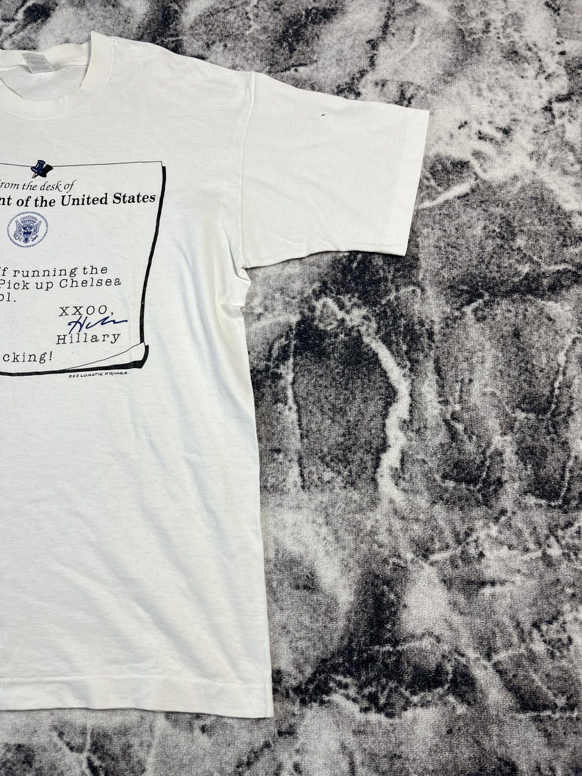 Other Vintage 90s Hillary Clinton President Letter Graphic Tee Size US L / EU 52-54 / 3 - 3 Thumbnail
