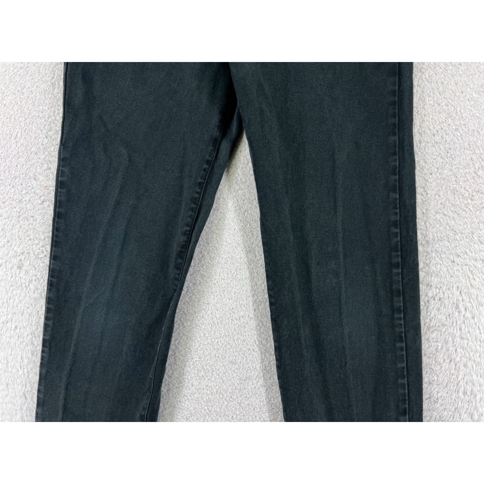 Talbots Calvin Klein Jeans Womens Regular Straight 6 Black Denim Cotton 26x31 Vintage Talbots Size 28" / US 6 / IT 42 - 3 Thumbnail