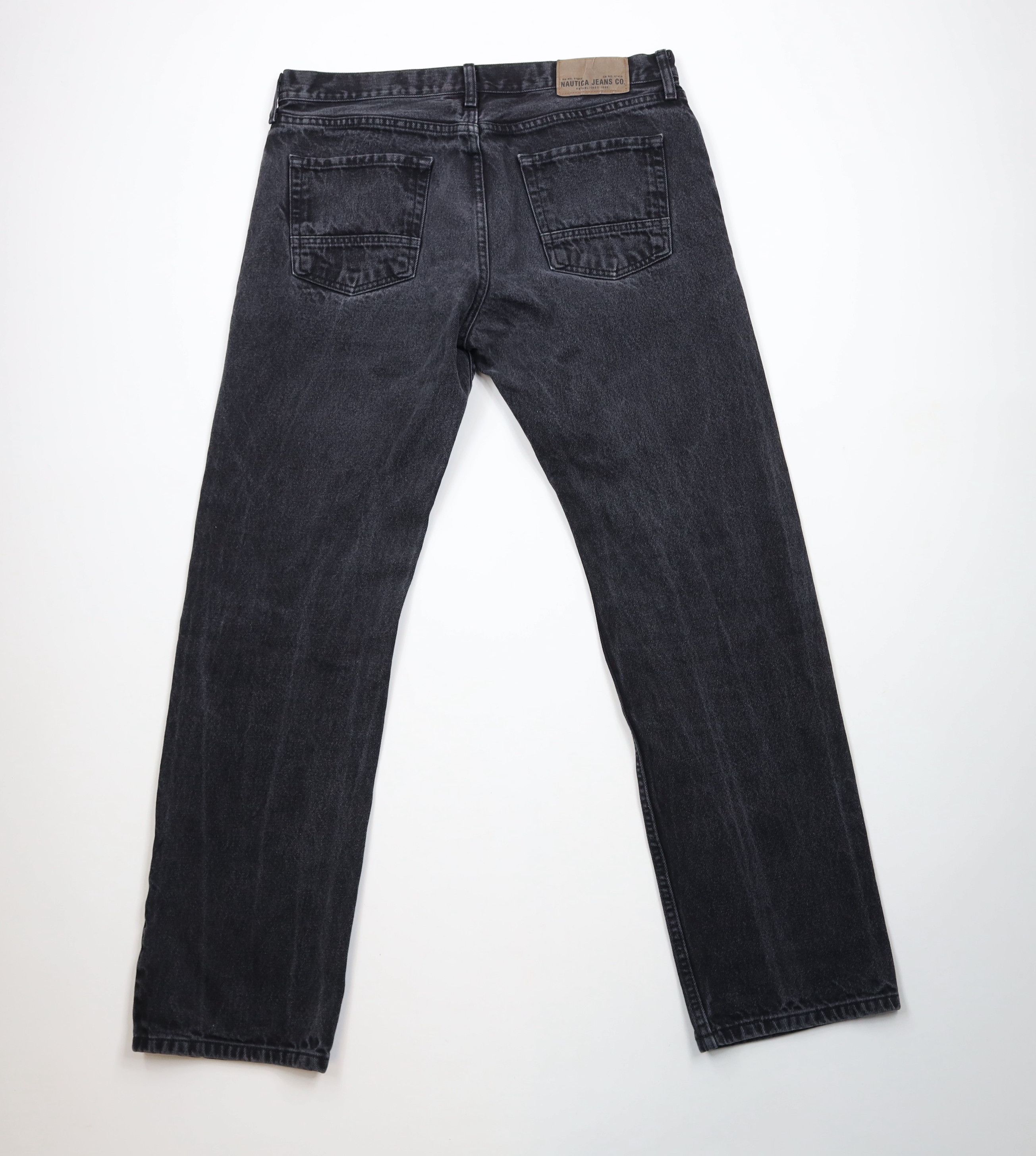 Nautica × Vintage Vintage 90s Y2K Nautica Relaxed Fit Denim Jeans Black Cotton Size US 36 / EU 52 - 12 Thumbnail