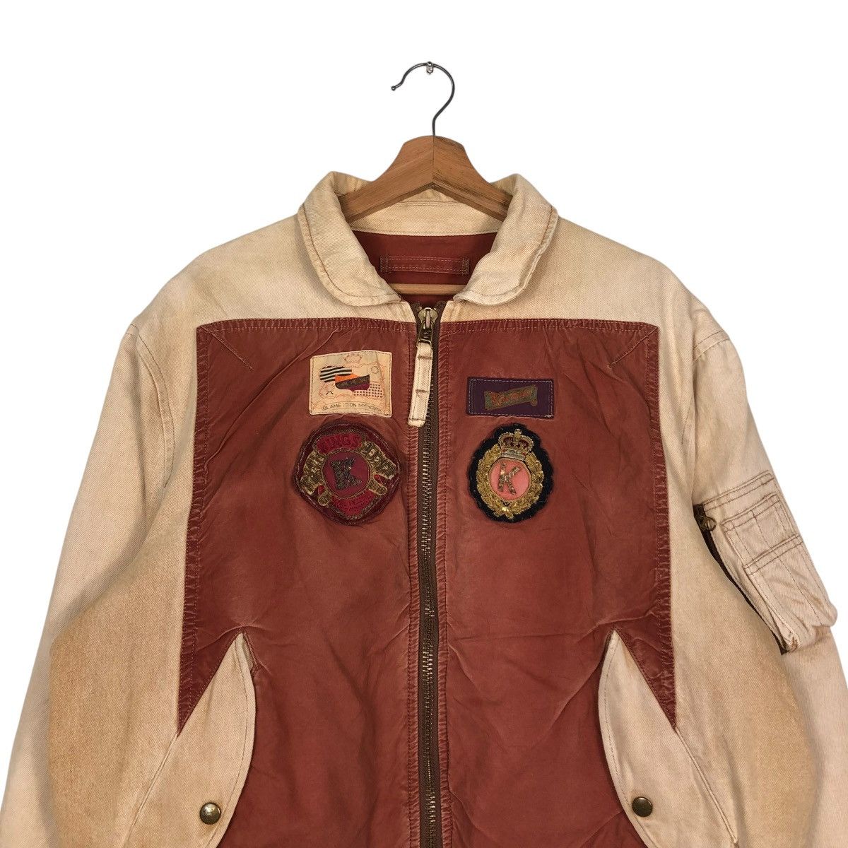 Japanese Brand 🔥VINTAGE BOMBER JACKET KARL HELMUT FULL PATCHES PARACHUTE Size US M / EU 48-50 / 2 - 5 Thumbnail