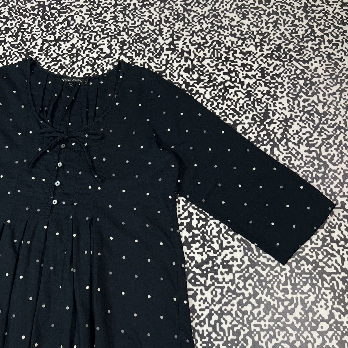 Gudrun Sjoden Vintage Y2K Gundrun Sjoden Polka Dot Retro Flared Mini Dress Size S / US 4 / IT 40 - 8 Thumbnail