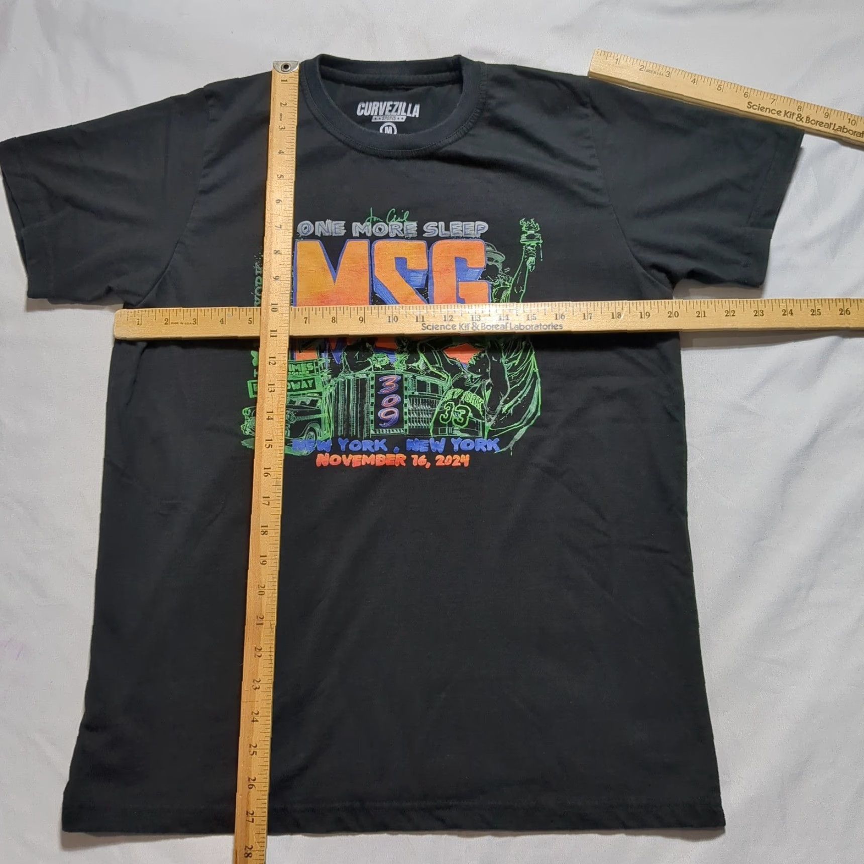 UFC UFC 309 MSG New York City Jon Anik One More Sleep - Men T-Shirt Black XS? Size US M / EU 48-50 / 2 - 4 Thumbnail