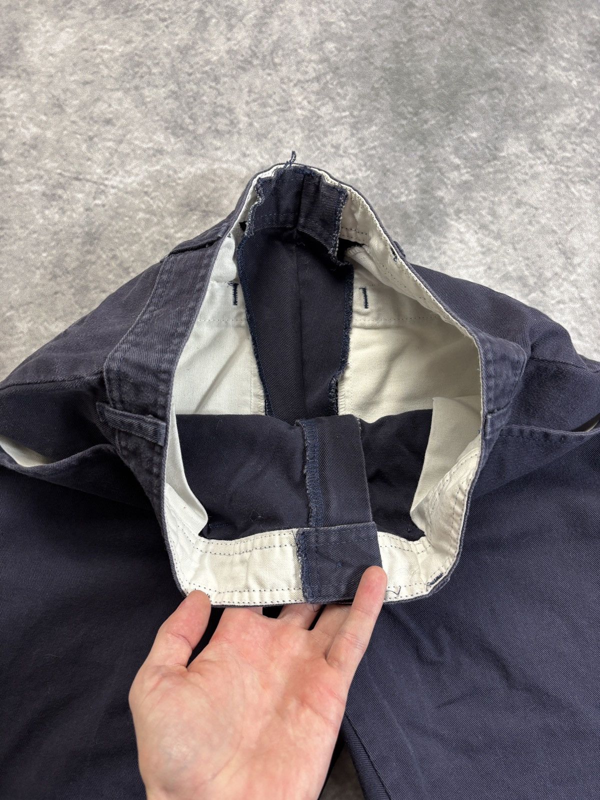 Vintage Vintage Work Pants Bleu de Travail Faded Canvas Carpenter 32 Size US 32 / EU 48 - 3 Thumbnail