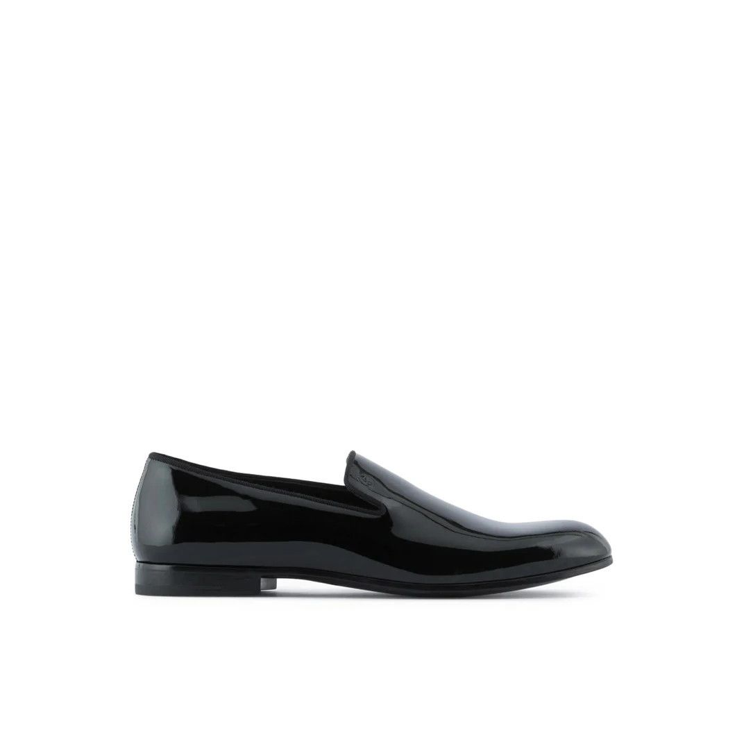 Giorgio Armani GIORGIO ARMANI Black Patent Leather Loafers  display picture 1