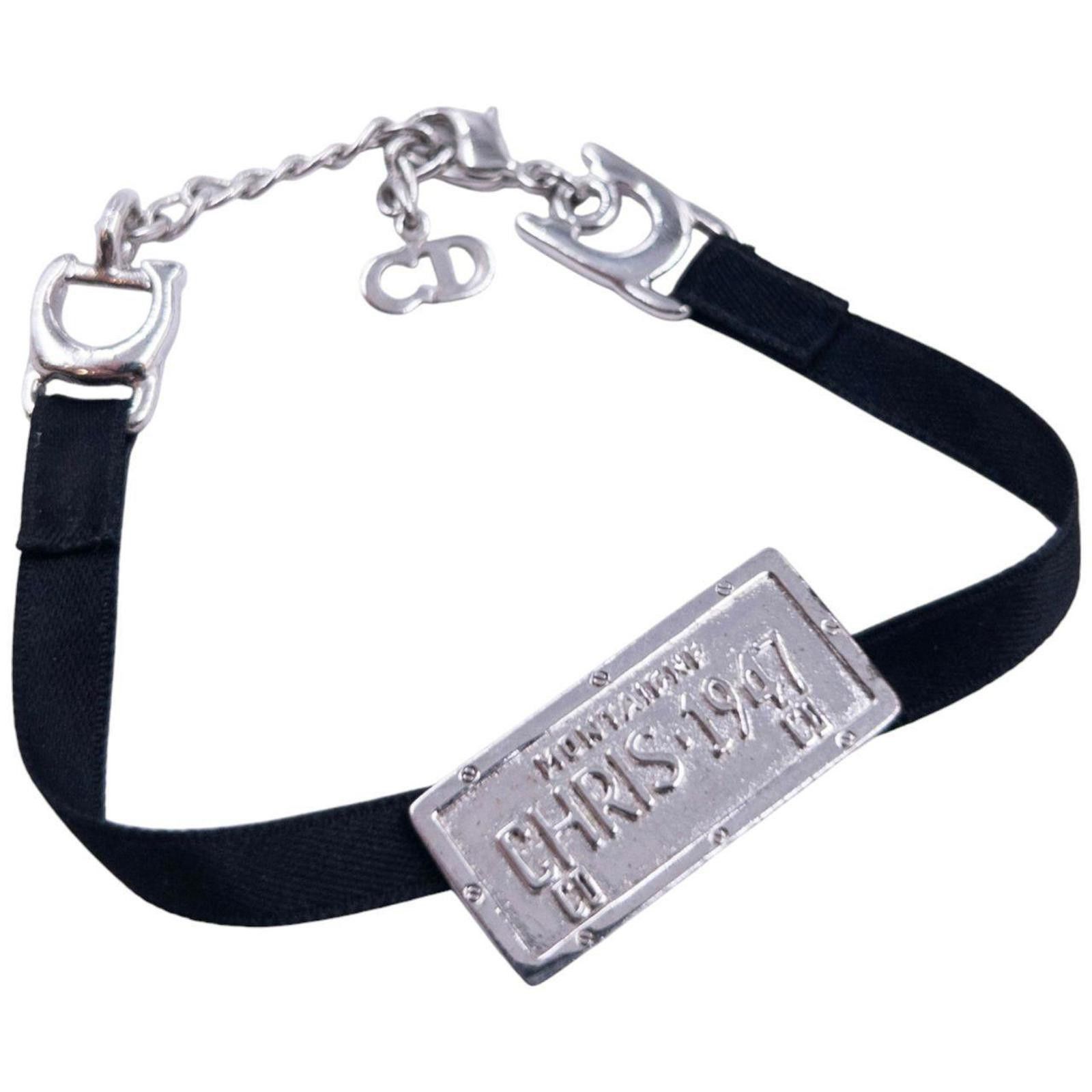 Dior Vintage Dior Licence Plate Ribbon Bracelet Size ONE SIZE - 3 Thumbnail