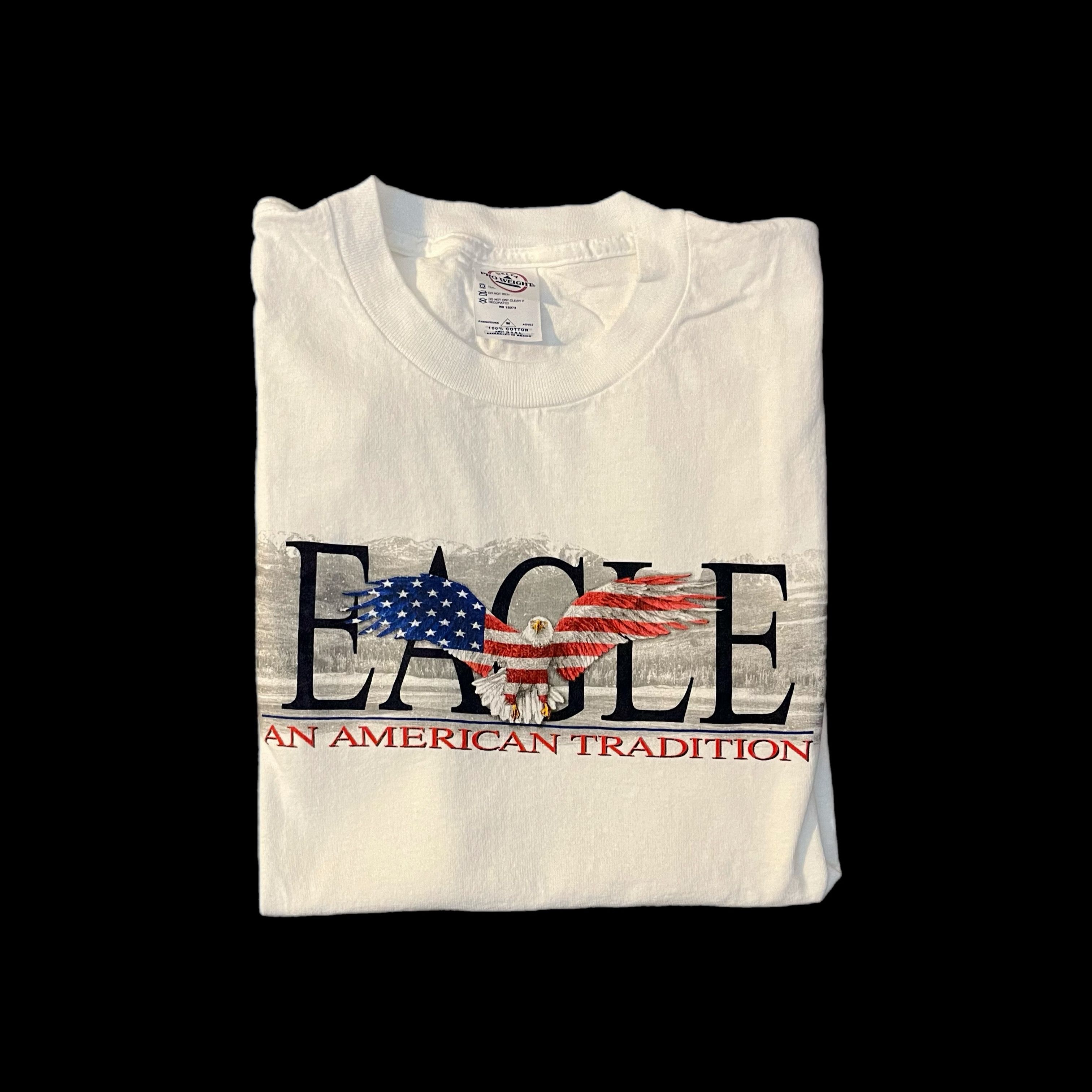 Delta × Vintage VTG 00s 2000s Eagle An American Tradition USA PatrioticTee Size US XL / EU 56 / 4 - 1 Thumbnail