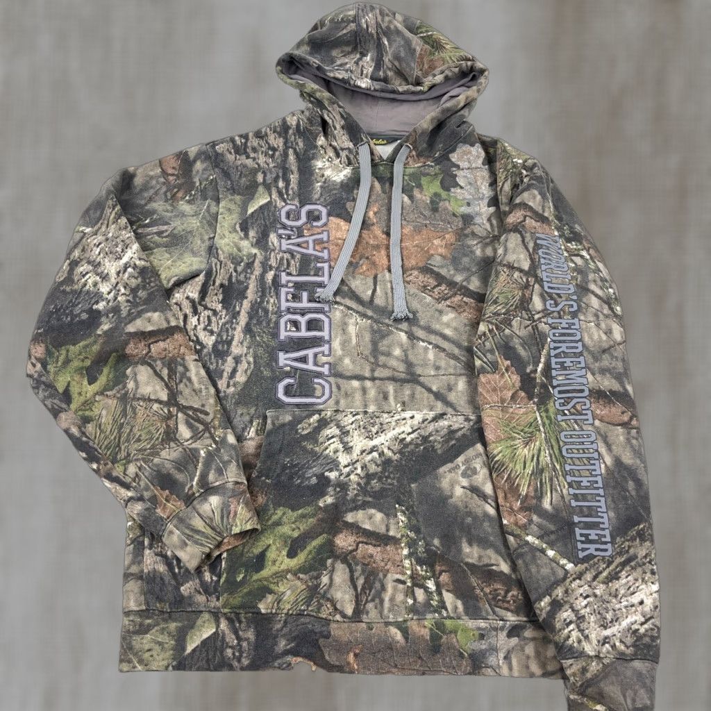 Vintage VINTAGE Cabela's Camouflage Hoodie Men Small Sweatshirt VTG Y2K Hunting Retro Adult Size US S / EU 44-46 / 1 - 1 Thumbnail