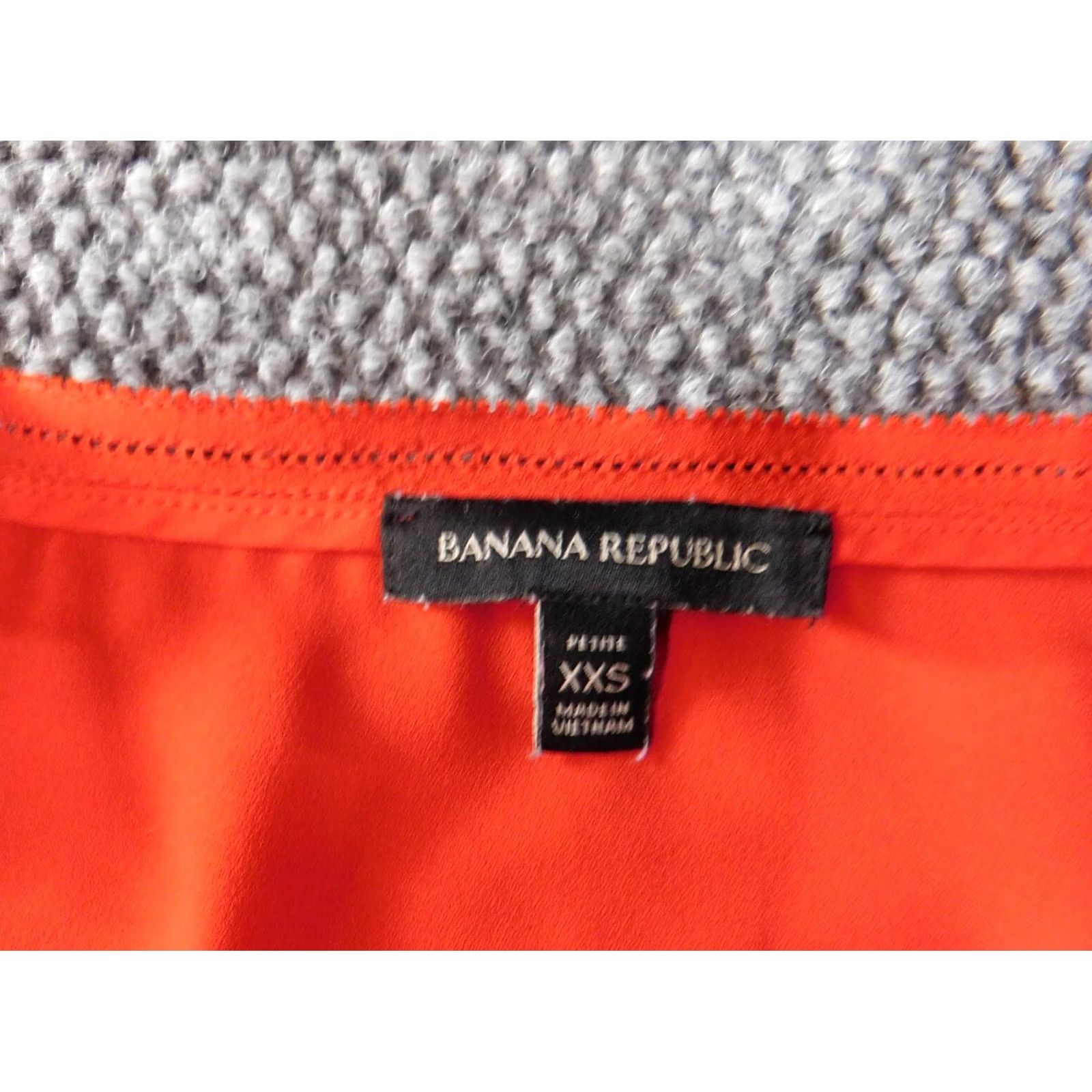 Banana Republic Banana Republic Blouse Womens P2XS Petite Red Crew Neck Short Sleeve Pullover Top Casual Classic Stretch Modal Polyester Rayon XS? Size XXS / US 00 / IT 34 - 4 Thumbnail