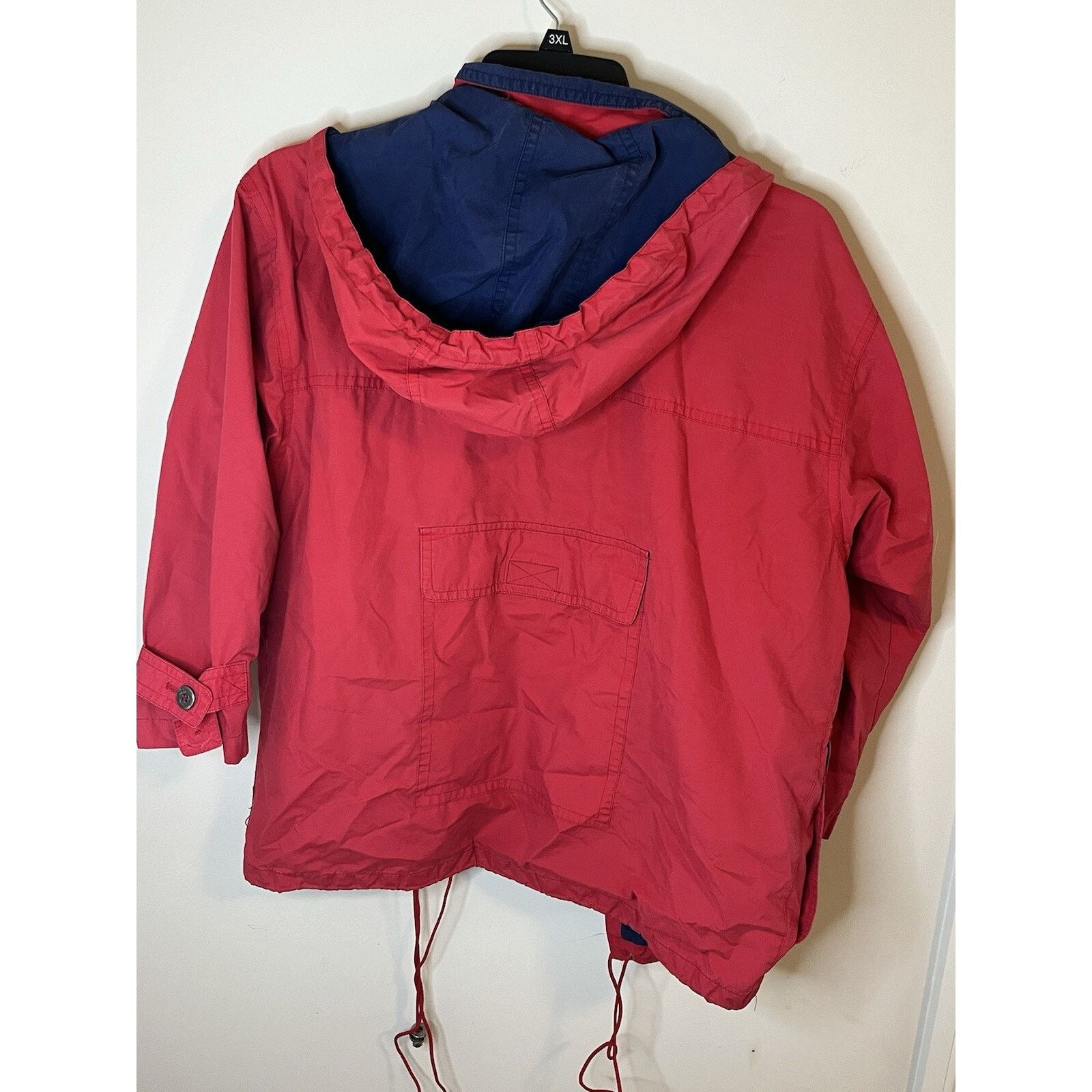 London Fog Vintage London Fog Women’s Medium Red Blue Active Jacket Size M / US 6-8 / IT 42-44 - 6 Thumbnail