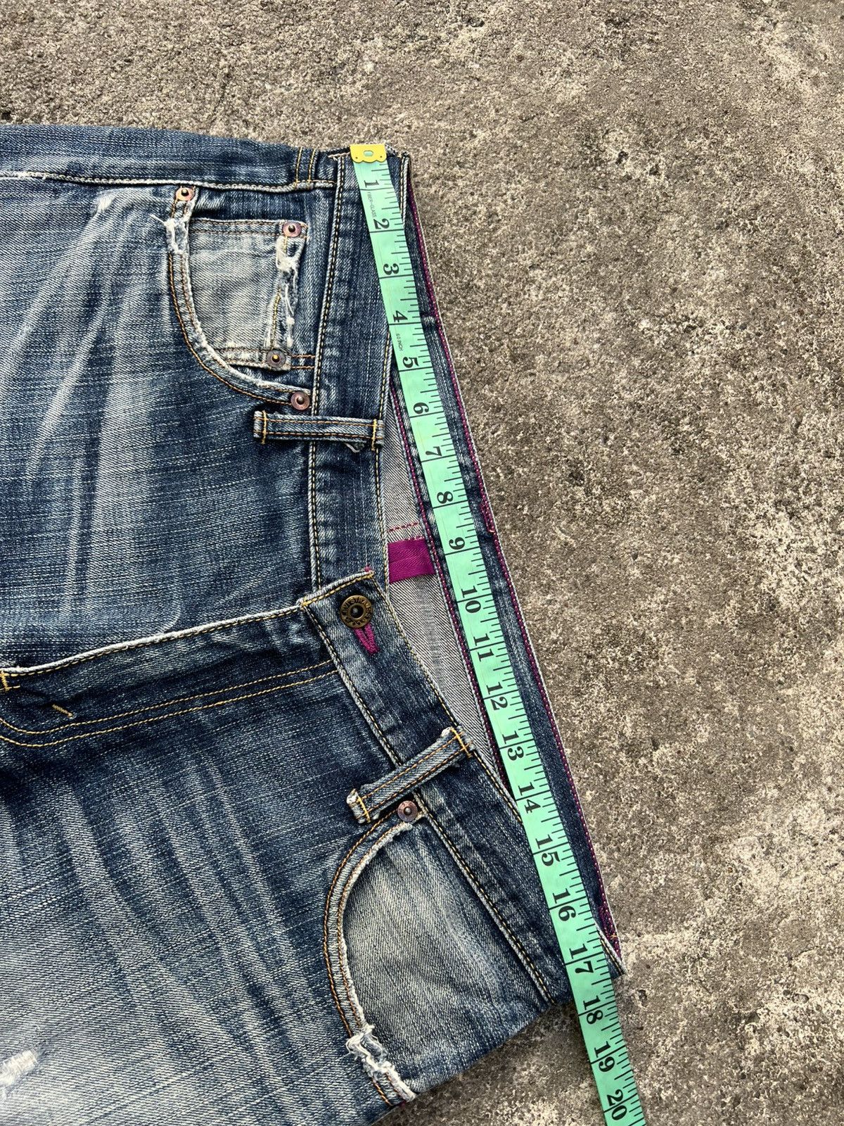 Levi's 💥Baggy💥Vintage Levi’s 503 Distressed Mud Wash Jean Size US 35 - 3 Thumbnail
