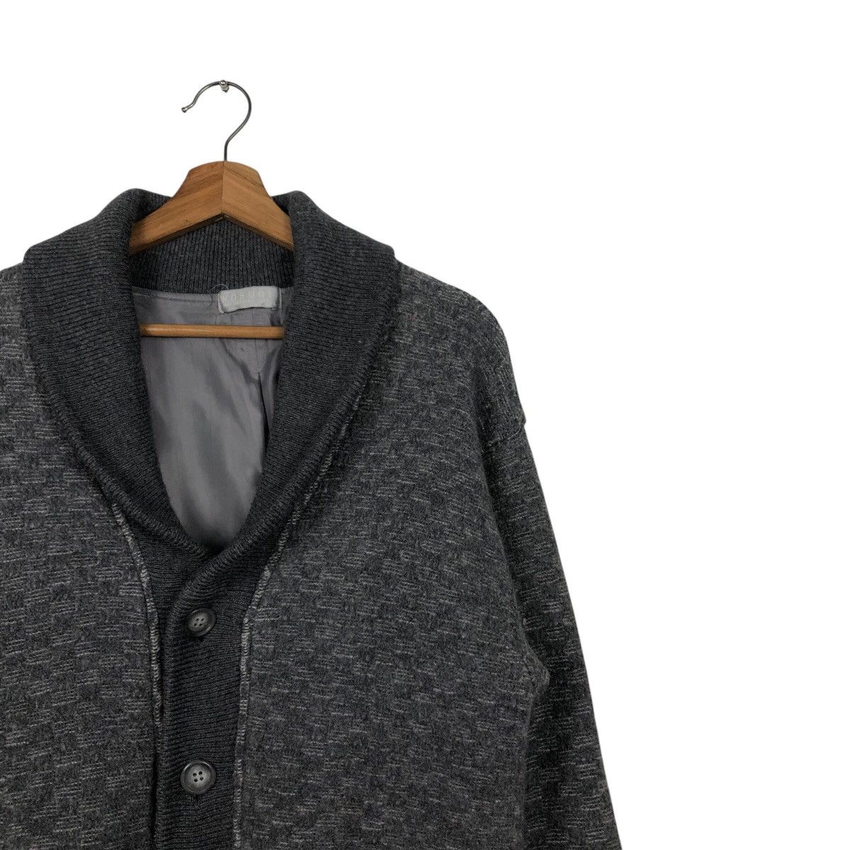 Japanese Brand 📌Vintage Cardigan Bomber Jacket Button Kosugi Issey Miyake Size US L / EU 52-54 / 3 - 7 Thumbnail