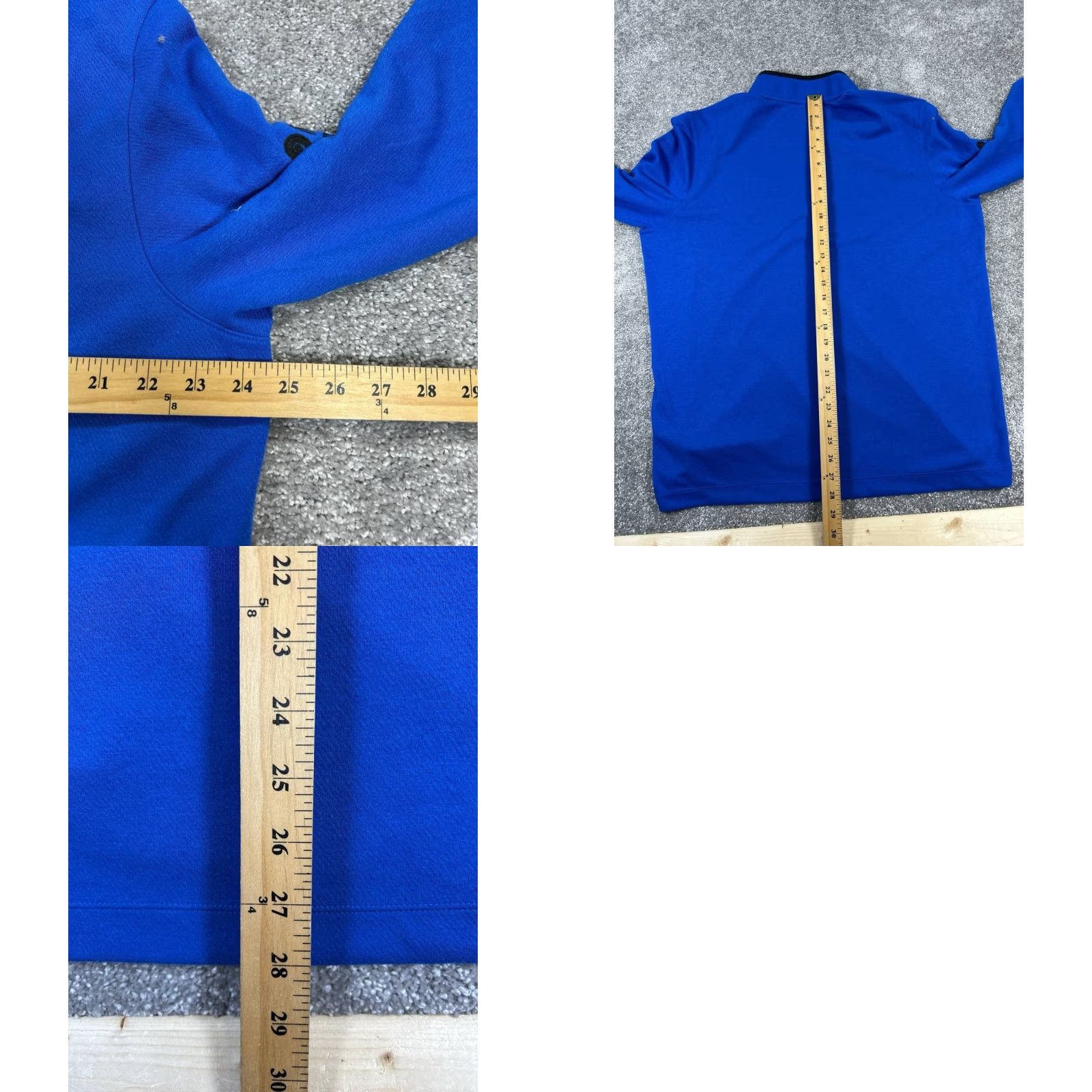 Nike Nike Sweater Logo Mens XL Blue Dri-Fit Quarter Zip Mock Neck Pullover Knit Long Sleeve Casual Winter Fall Golf Size US XL / EU 56 / 4 - 8 Thumbnail