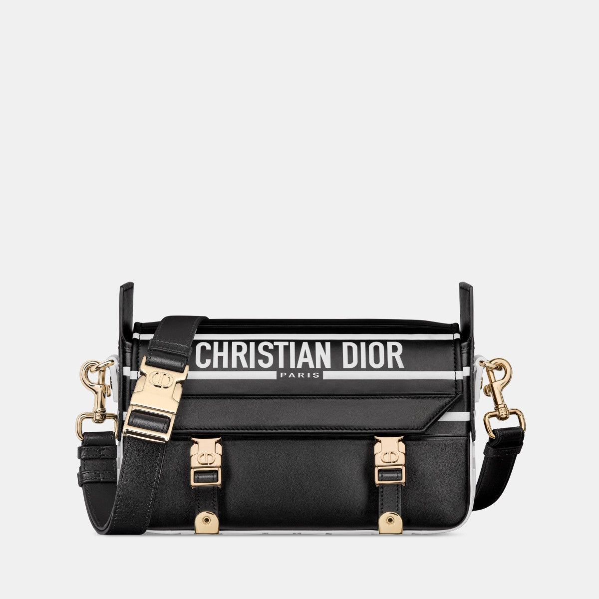 Dior o1bcso1str1124 Size: OS /Small Diorcamp Bag in Black/White Size ONE SIZE - 2 Thumbnail