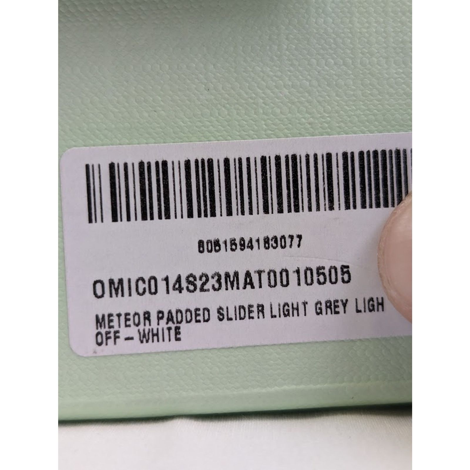Off-White o1rshd1 Q: 3 / Meteor Padded Slider in Light Grey Size US 12 / EU 45 - 18 Thumbnail