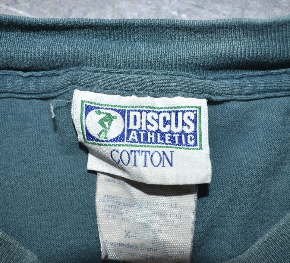 Vintage Distressed Vintage 90s Discus Athletic T-Shirt (XL) Size US XL / EU 56 / 4 - 7 Thumbnail