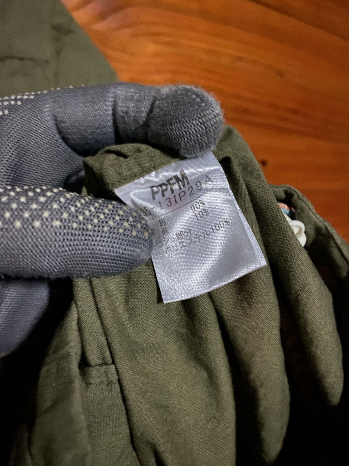 Japanese Brand PPFM Olive Green Hooded Parka Dress | 2000s Streetwear Size M / US 6-8 / IT 42-44 - 10 Thumbnail