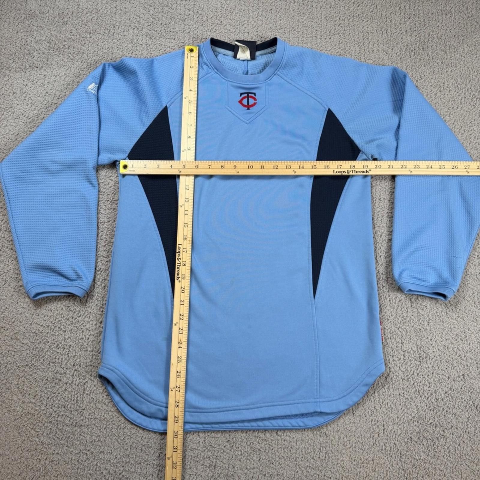 Majestic Minnesota Twins Cooperstown Collection Therma Base Pullover Size US S / EU 44-46 / 1 - 2 Thumbnail