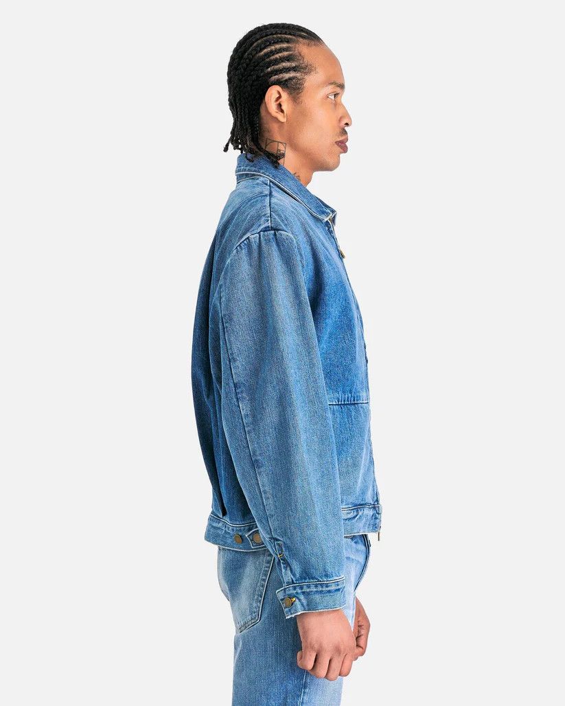 Fear of God o1s1v1r1oon0925 8Th Collection Denim Jacket in Indigo/Blue Size US S / EU 44-46 / 1 - 3 Thumbnail