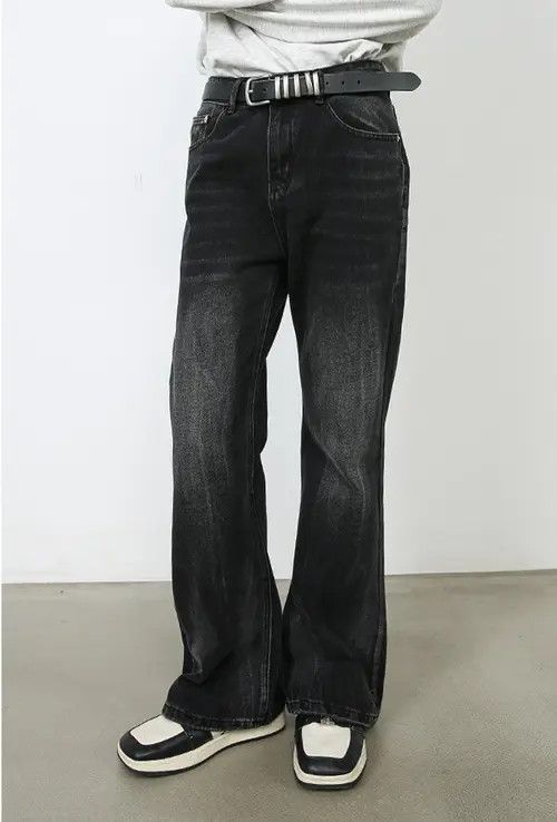 Japanese Brand × Jean Loose straight men's retro casual flared jeans Size US 32 / EU 48 - 3 Thumbnail