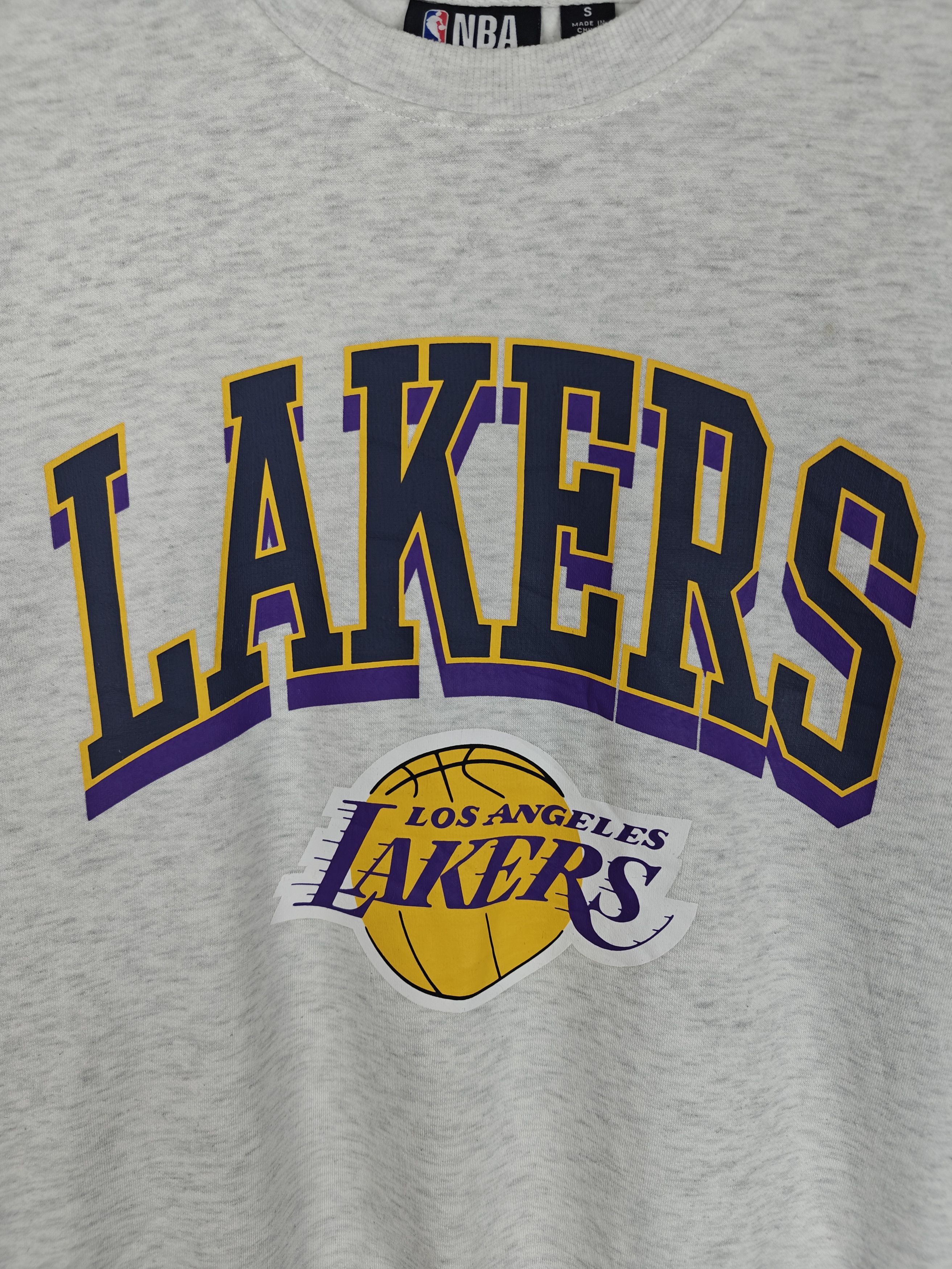 NBA NBA Lakers Sweatshirt Crewneck Logo Pullover Gray size S Size US S / EU 44-46 / 1 - 5 Thumbnail