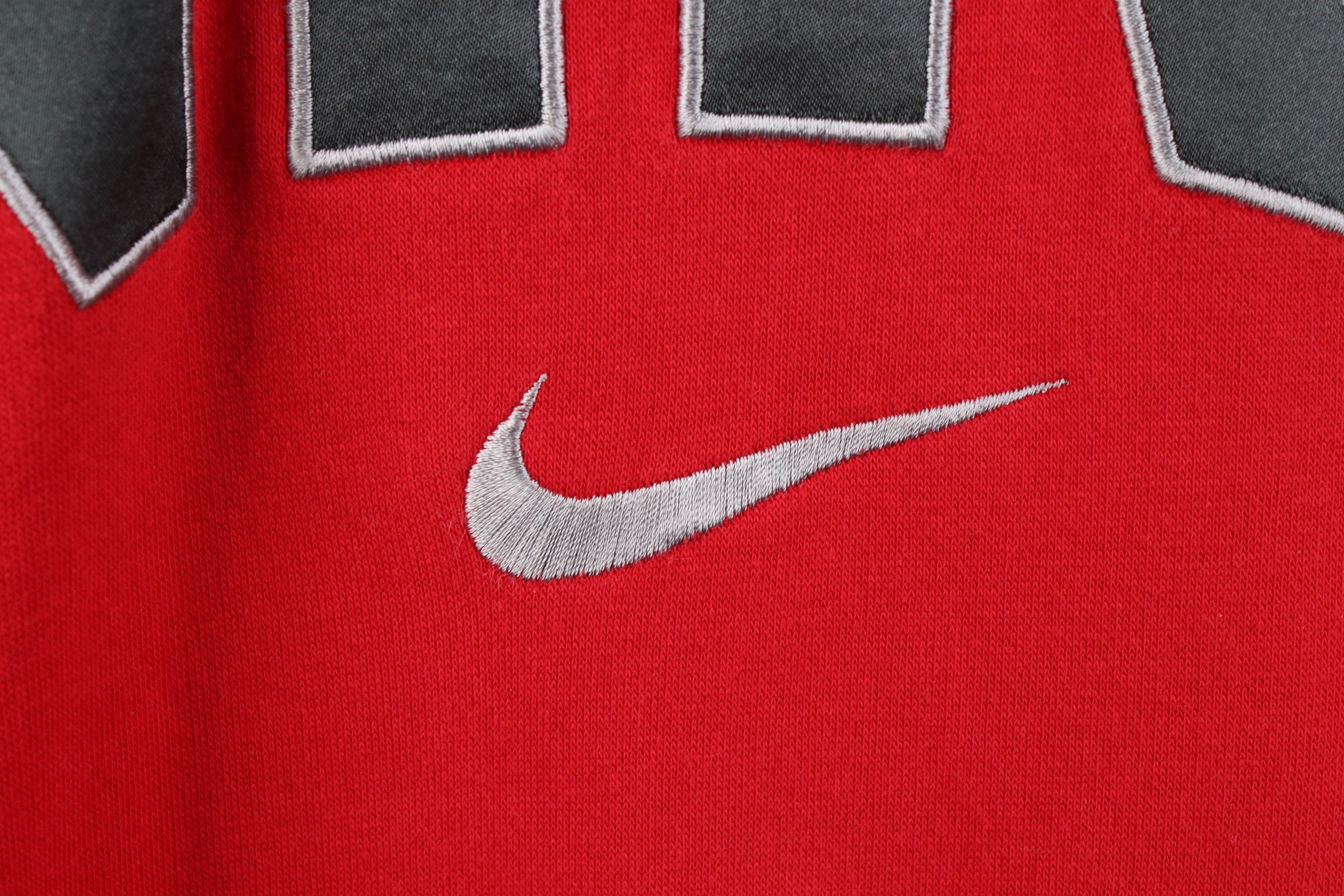 Nike Vintage Y2K Nike Swoosh Block Letter Hoodie Sweatshirt Size US XXL / EU 58 / 5 - 5 Thumbnail