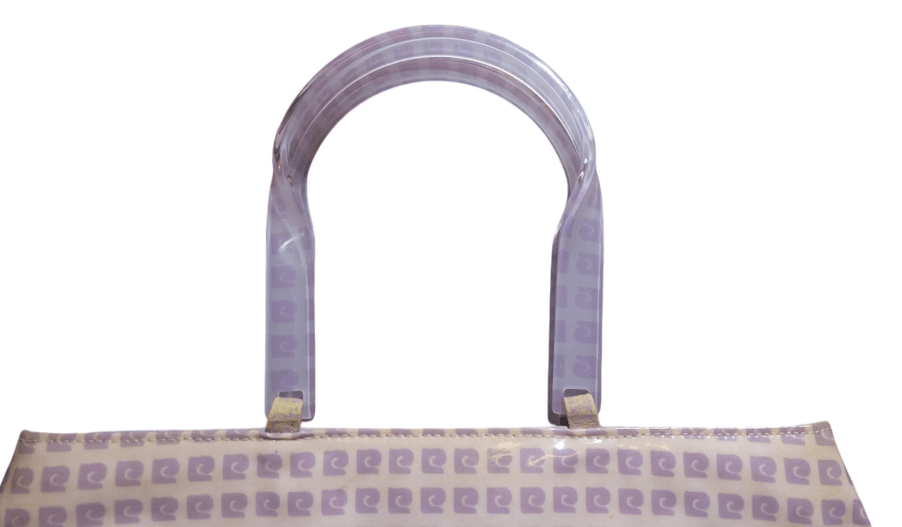 Pierre Cardin Pierre Cardin Vinyl Handbag Purple Logo Pattern Size ONE SIZE - 4 Thumbnail