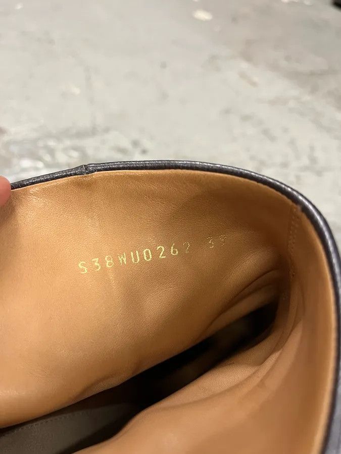Maison Margiela Maison Margiela Metallic Navy Leather Heels Boots Size US 8 / IT 38 - 8 Thumbnail