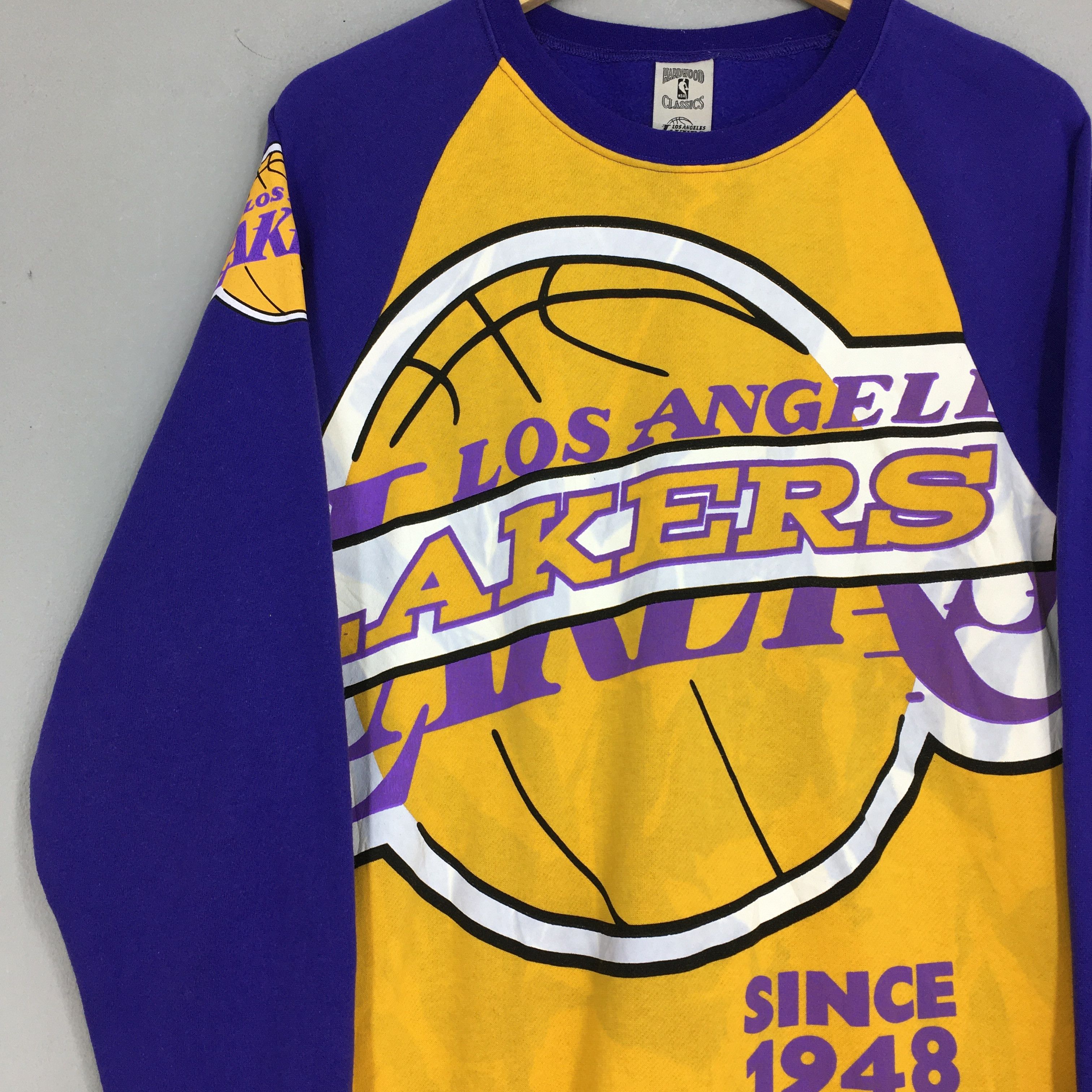 NBA × Vintage Vintage NBA Los Angeles Lakers Sweatshirt Medium Size US M / EU 48-50 / 2 - 2 Thumbnail