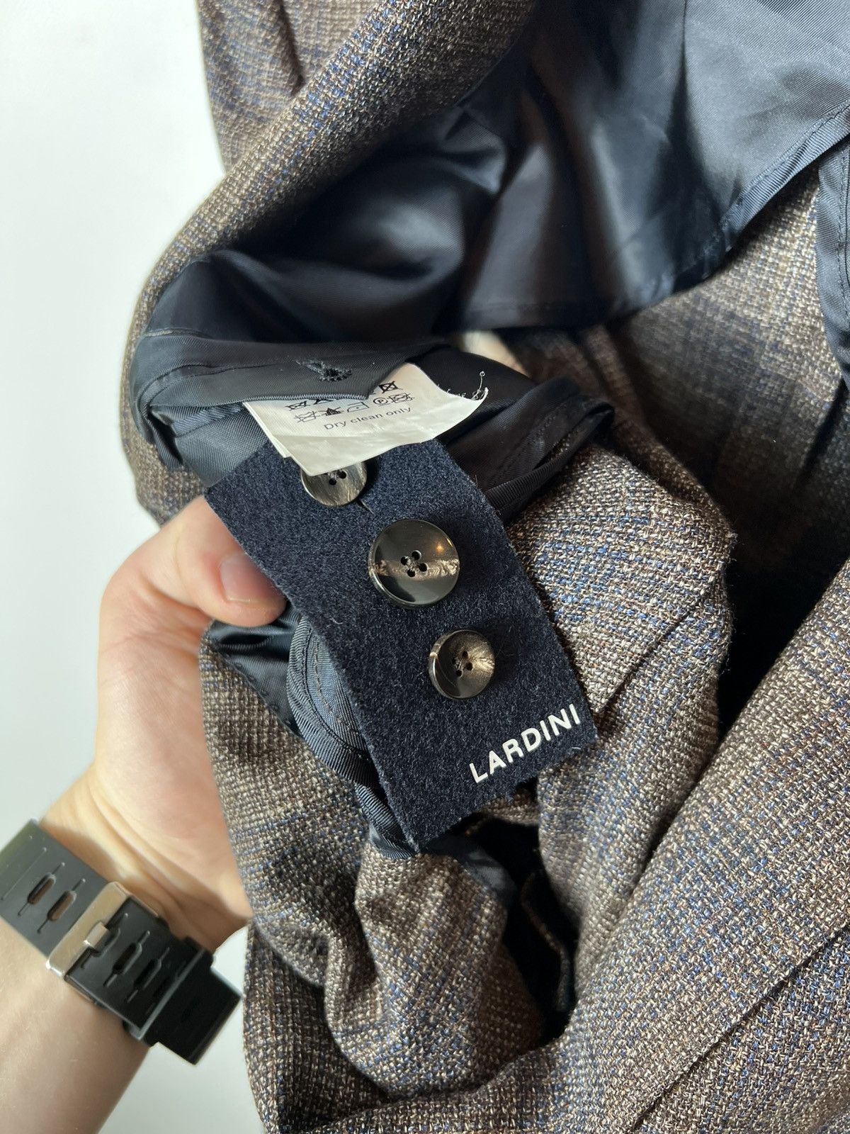 Lardini Luxury Lardini Check Plaid Wool Blazer Size 54R Size 54R - 8 Thumbnail