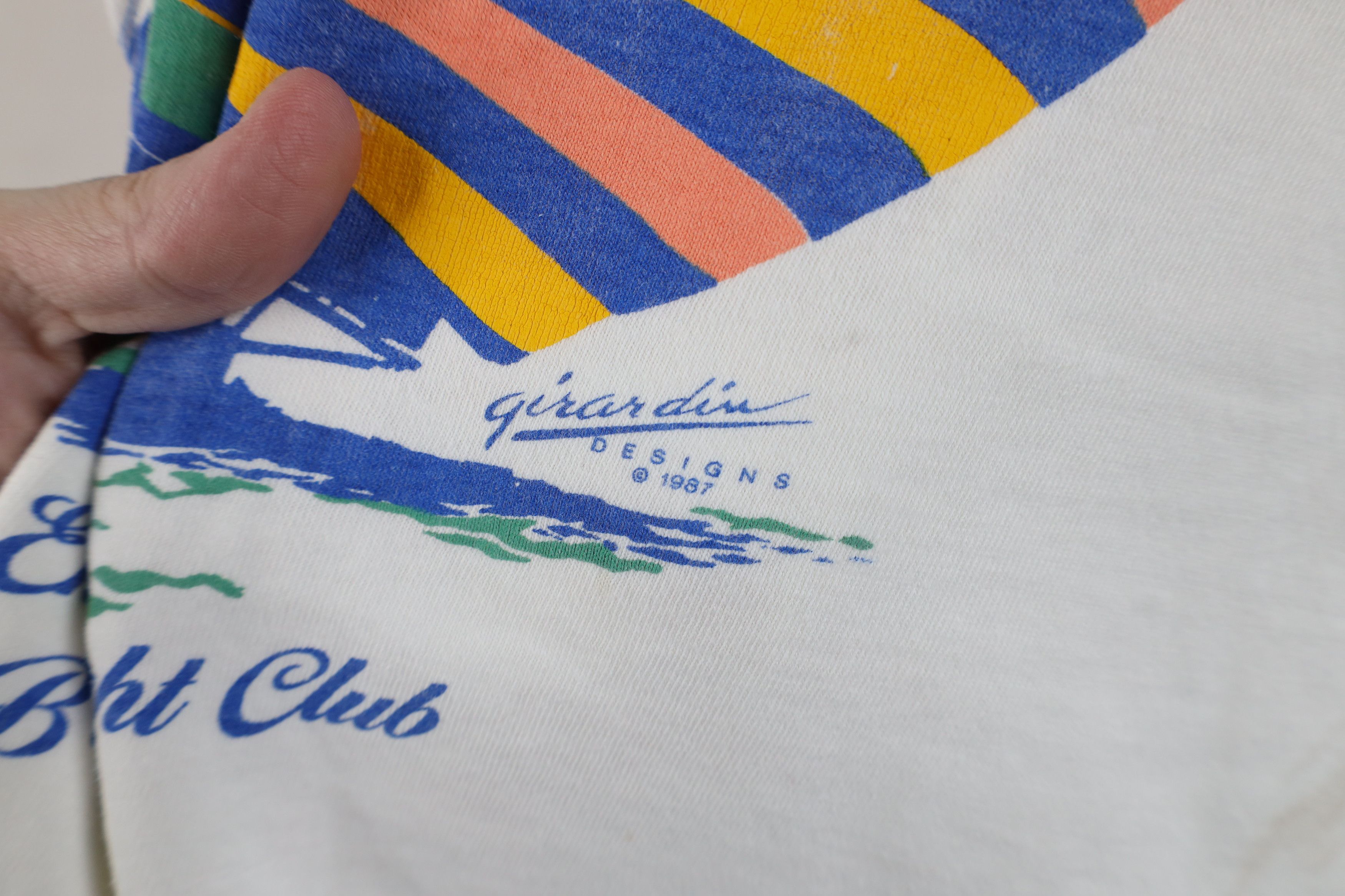 Vintage Vintage 80s Streetwear End Yacht Club Sailing T-Shirt US Size XL / US 12-14 / IT 48-50 - 6 Thumbnail