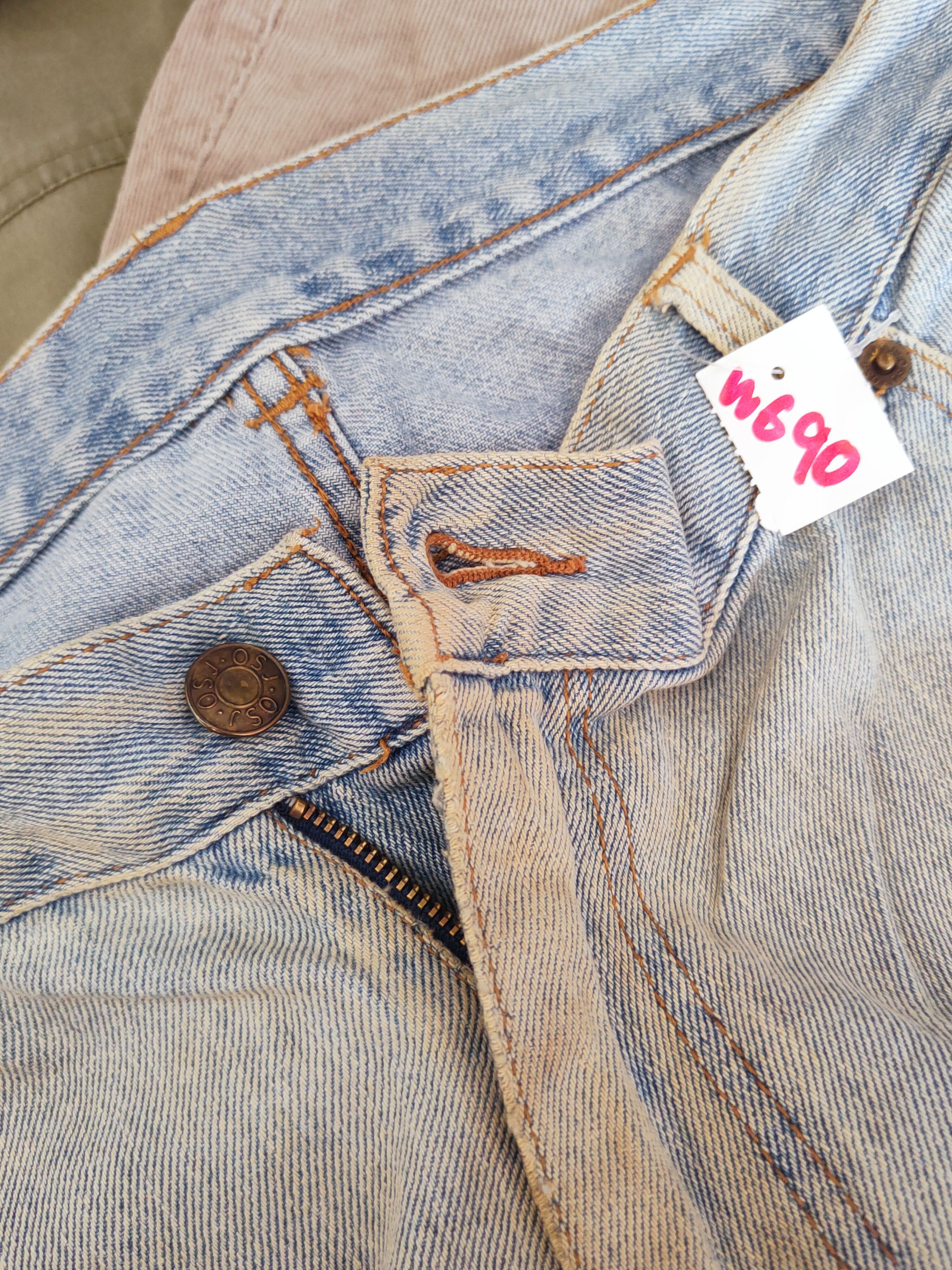 Japanese Brand OSJ Blue Faded Distressed Ripped Jeans #W690 Size US 36 / EU 52 - 16 Thumbnail