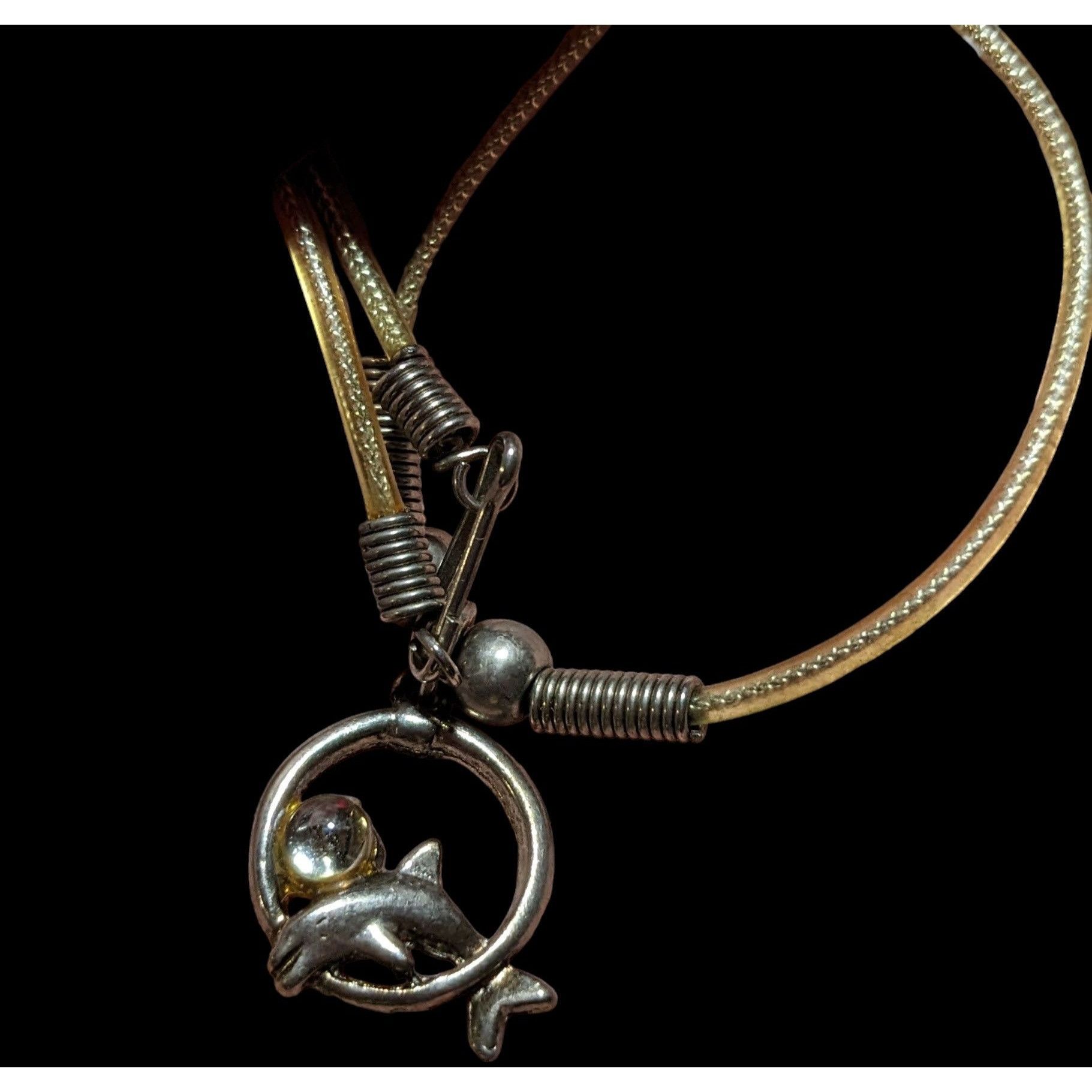 Other Vintage 90s Dolphin Necklace Size ONE SIZE - 2 Thumbnail