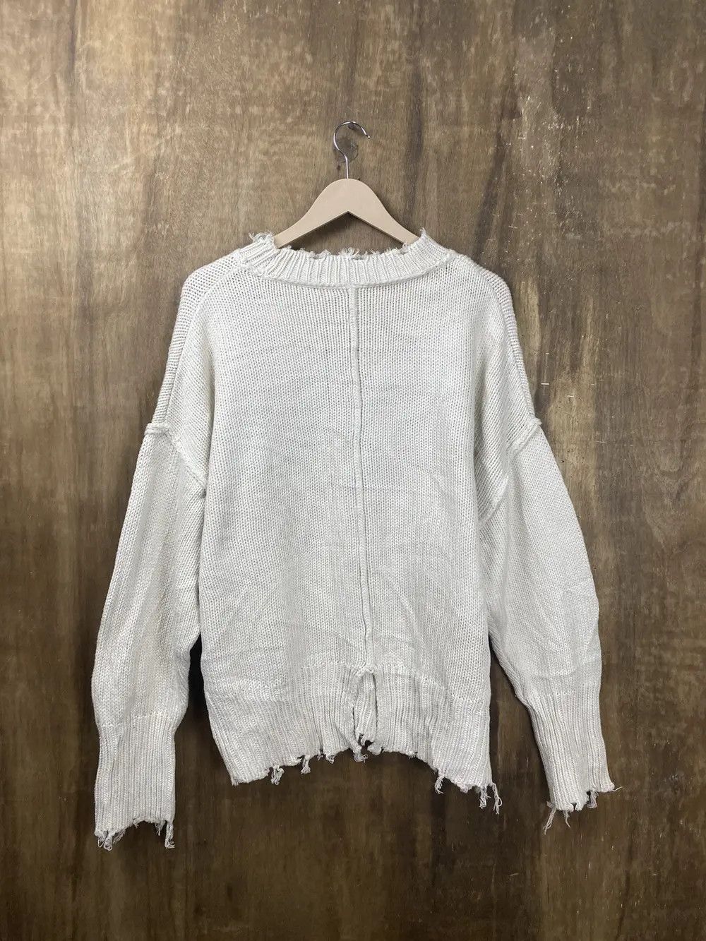 Homespun Knitwear DL Archives distressed ripped sweatshirt Knitwear #Z114 Size US M / EU 48-50 / 2 - 3 Thumbnail