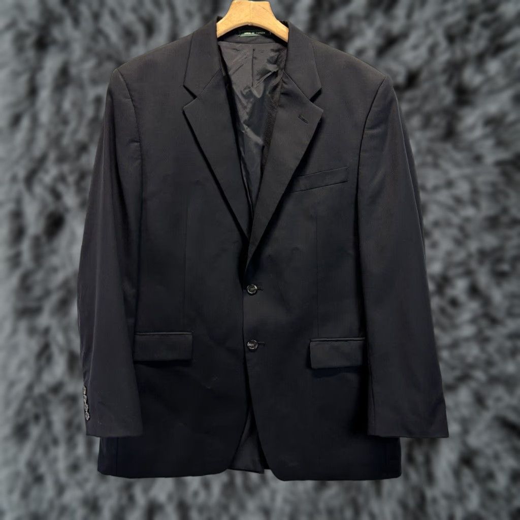 Ralph Lauren Lauren Ralph Lauren Men’s Blazer Sport Coat 42L Black 2-Button 100% Wool Career Jacket Style Men's Size 42L Regular Wool Blazer Black Size 42L - 1 Thumbnail