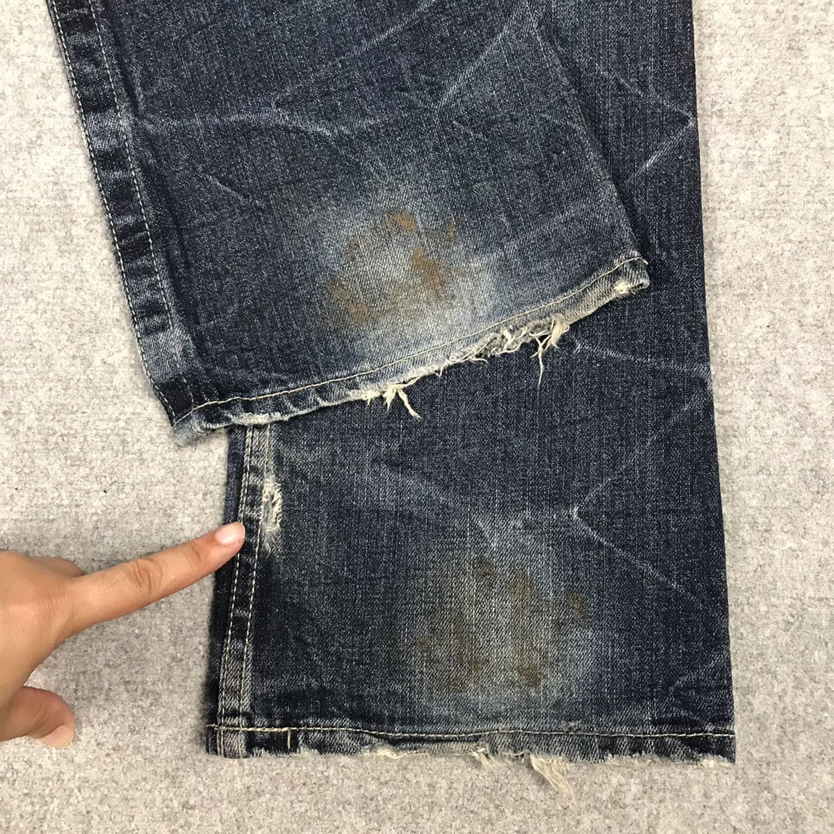 If Six Was Nine × Japanese Brand × Le Grande Bleu (L.G.B.) FLARE SEMANTICDESIGN JAPAN DESIGN ZIPPER BOOTCUT PANTS Size US 28 / EU 44 - 14 Thumbnail