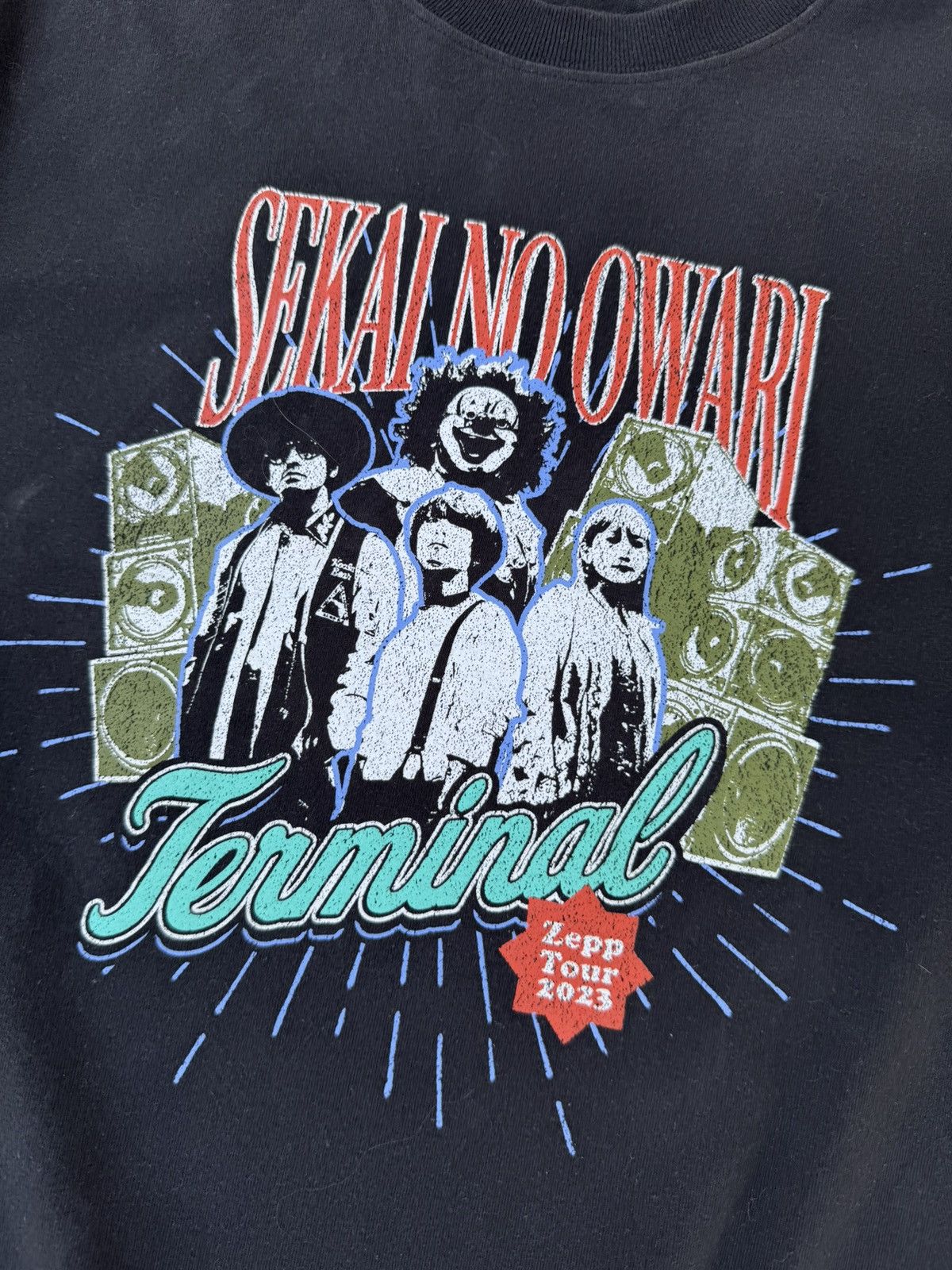 Band Tees Sekai No Owari Terminal Zepp Tour Japanese Band T shirt Size US L / EU 52-54 / 3 - 3 Thumbnail
