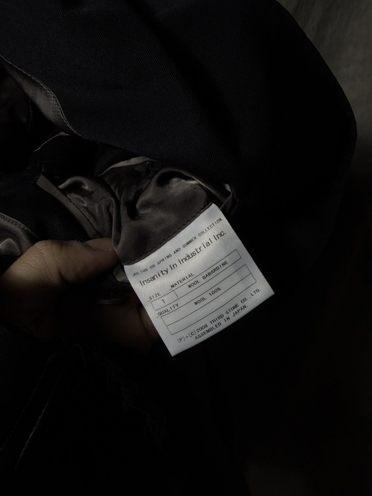 Julius Julius 08SS "Insanity In Industrial Inc" Gabardine Blazer Size US S / EU 44-46 / 1 - 7 Thumbnail