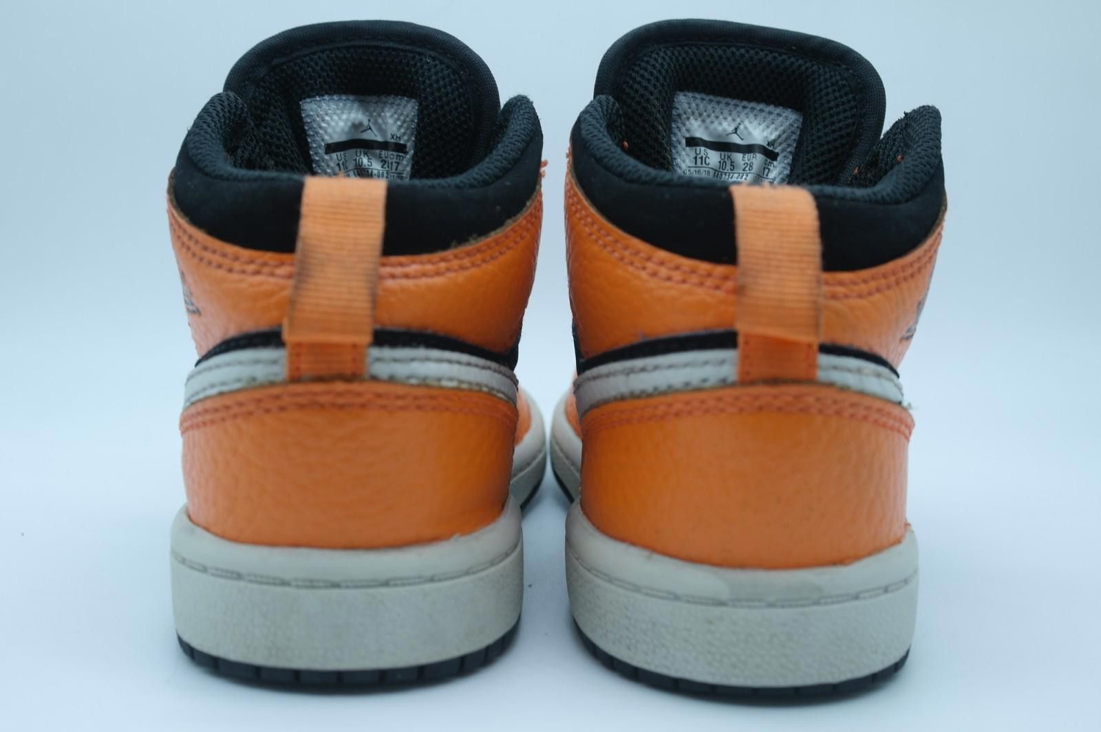 Nike Nike Air Jordan 1 Retro Mid BQ6932-802 Black Orange Size 11C Size US 11 / EU 44 - 4 Thumbnail