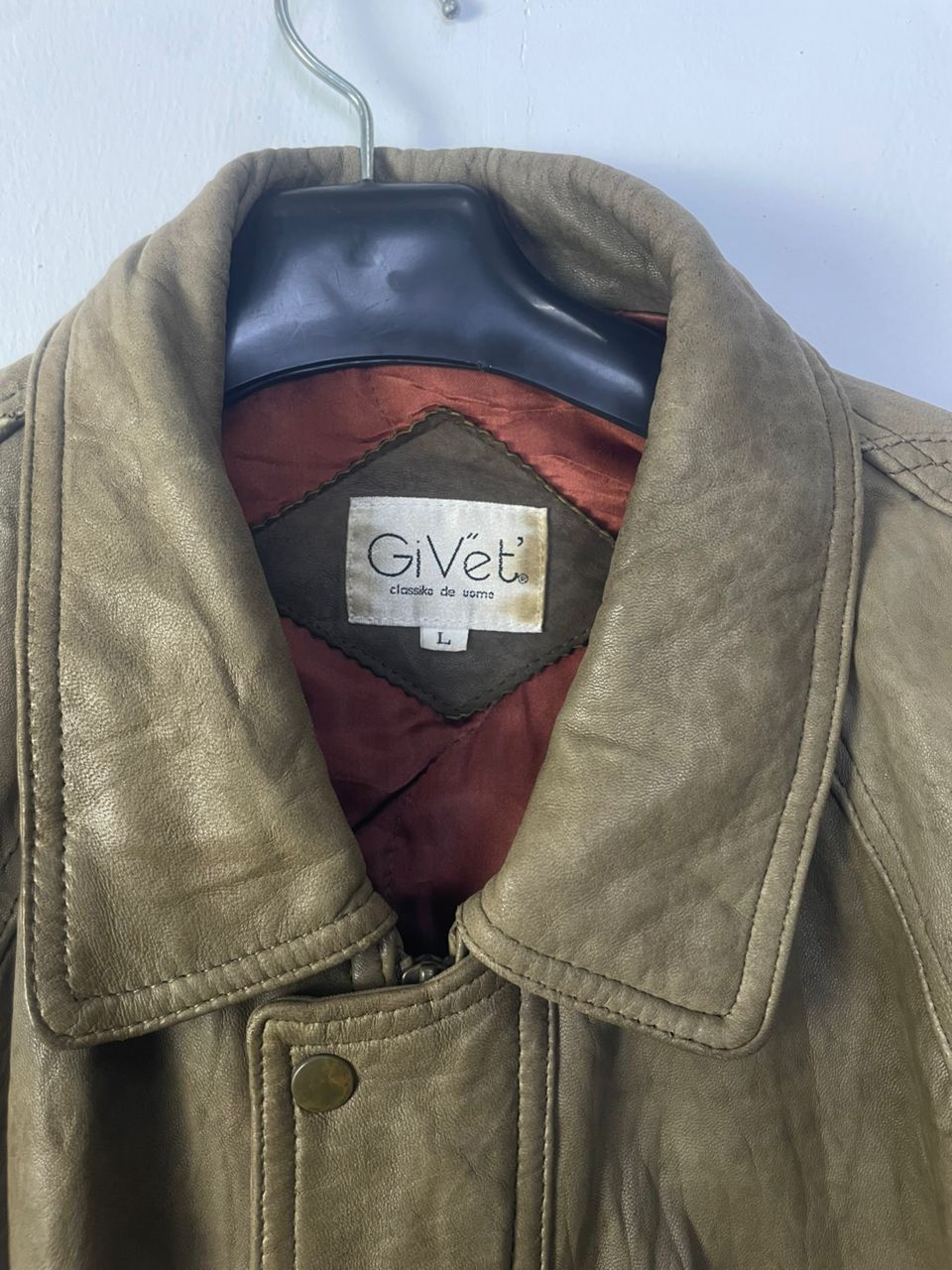Designer × Vintage Givet Vintage Leather Jacket Size US L / EU 52-54 / 3 - 2 Thumbnail