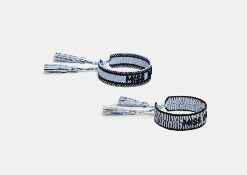 Dior o1w1db10126 B2634W Size :OS/Bracelet Set in Pale Blue/Black Size ONE SIZE - 2 Thumbnail