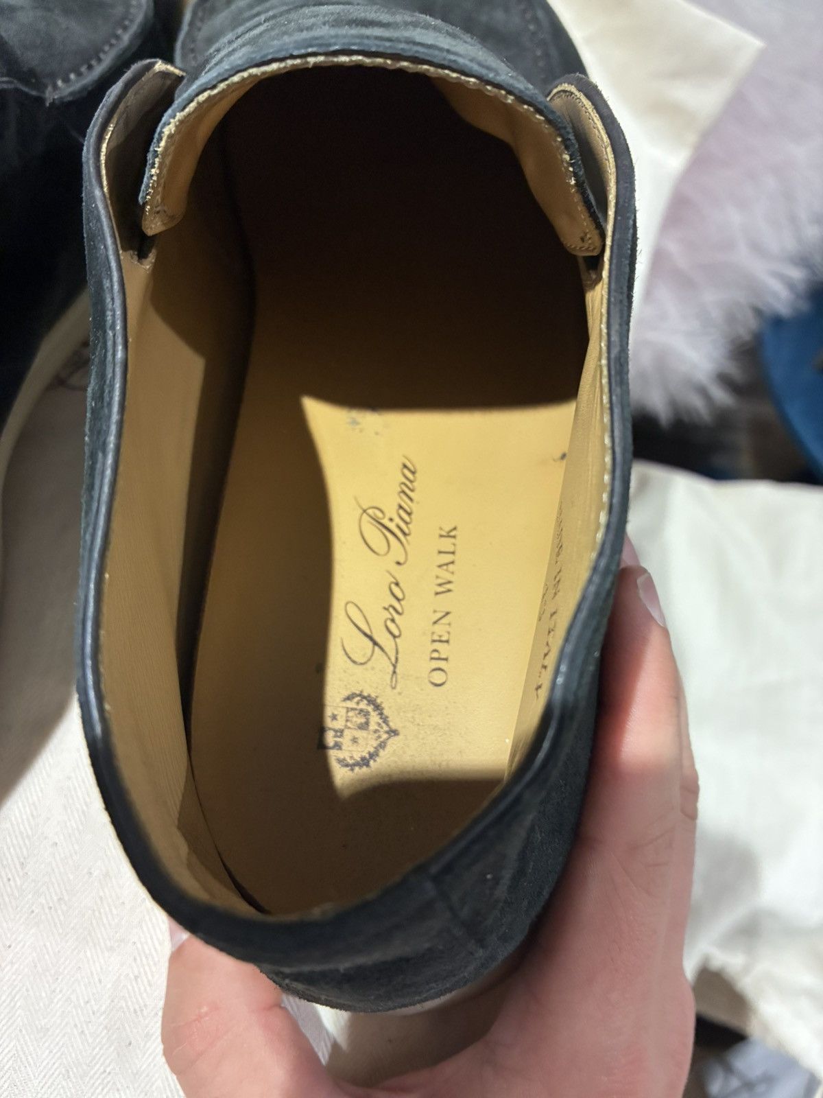 Loro Piana Loro piana dark grey/caviar open walk uk 9 eu 43 Size US 10 / EU 43 - 4 Thumbnail