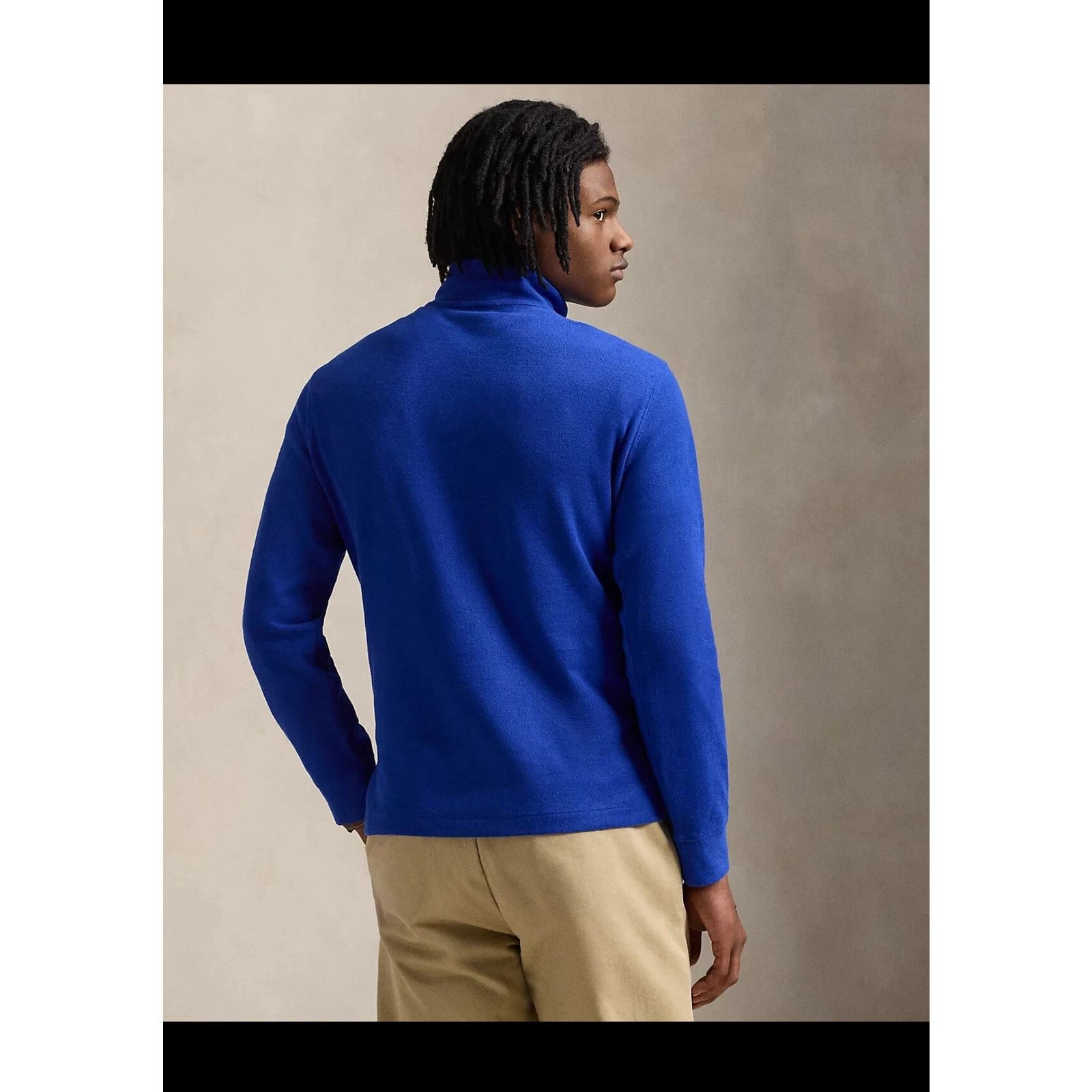 Polo Ralph Lauren Polo Ralph Lauren Men's Sz L Estate-Rib Cotton Quarter-Zip Size US L / EU 52-54 / 3 - 13 Thumbnail