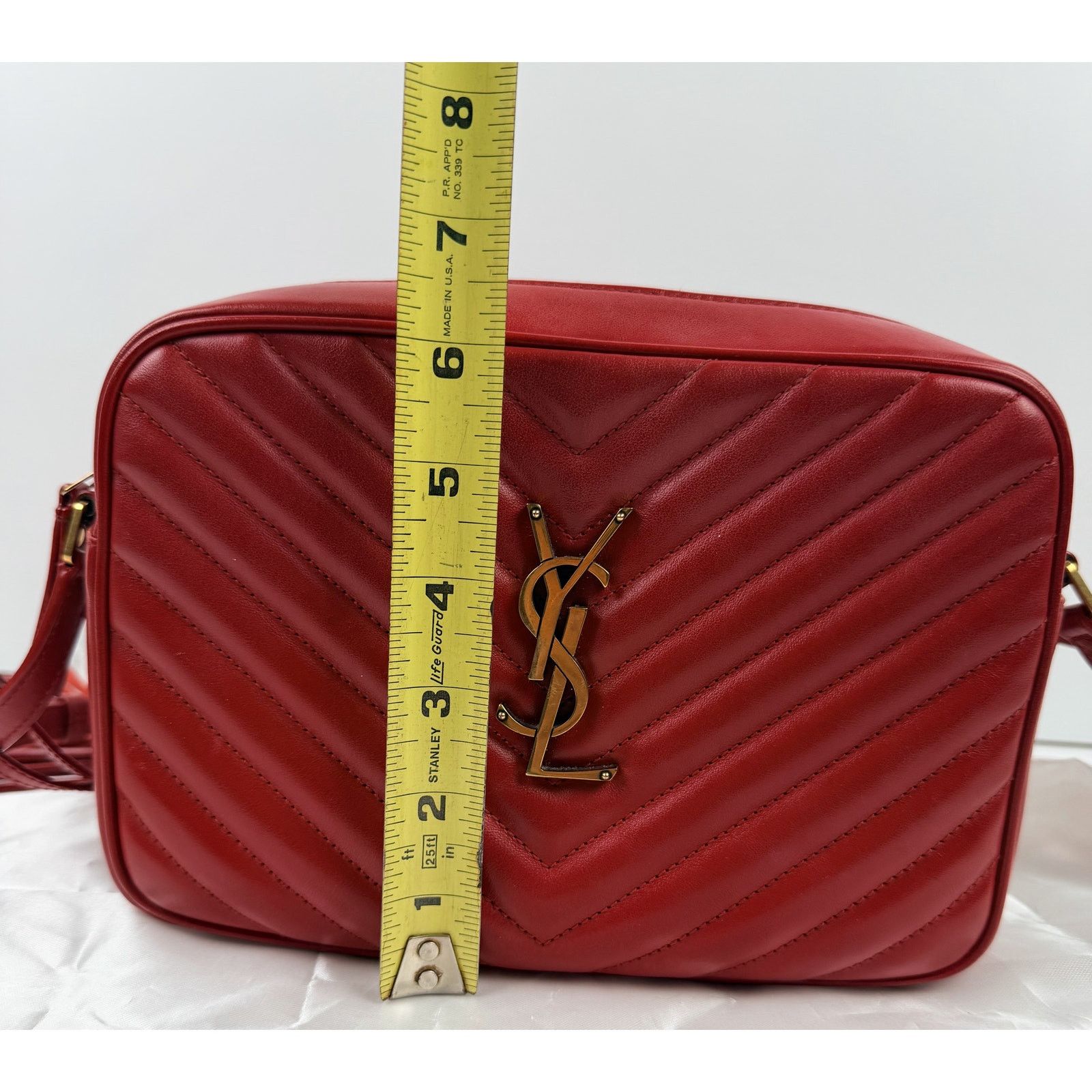 Valentino Saint Laurent Leather Lou Camera Size ONE SIZE - 8 Thumbnail