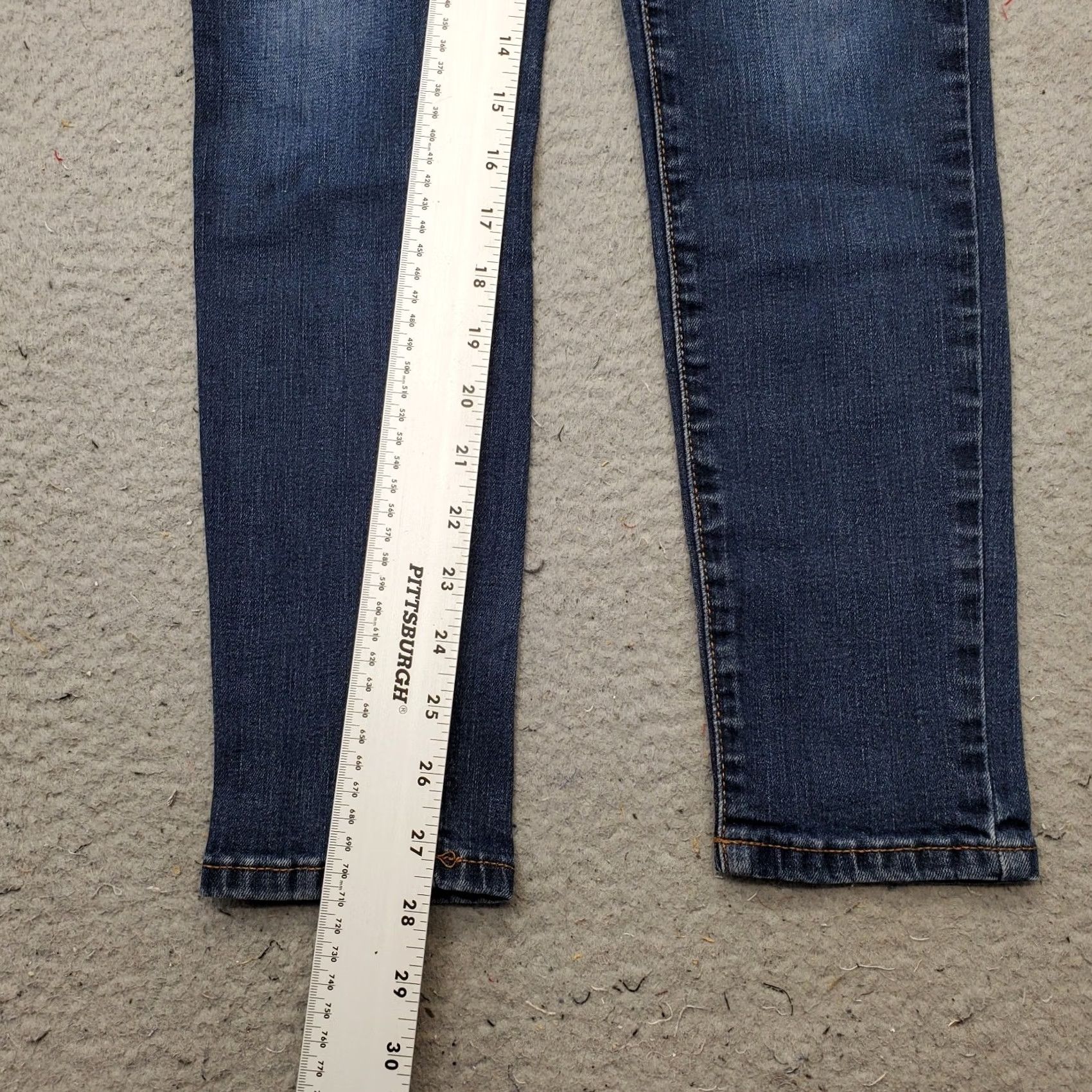 Banana Republic Banana Republic Womens 4 Jeans Blue Denim Skinny 27.75" Inseam 5-Pocket Stretch Slim Curve Size 27" / US 4 / IT 40 - 4 Thumbnail