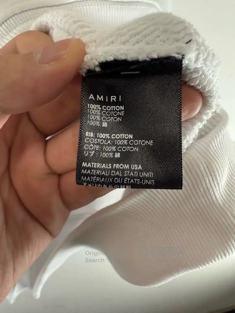 Amiri Amiri Classic logo white sweater Size US M / EU 48-50 / 2 - 5 Thumbnail