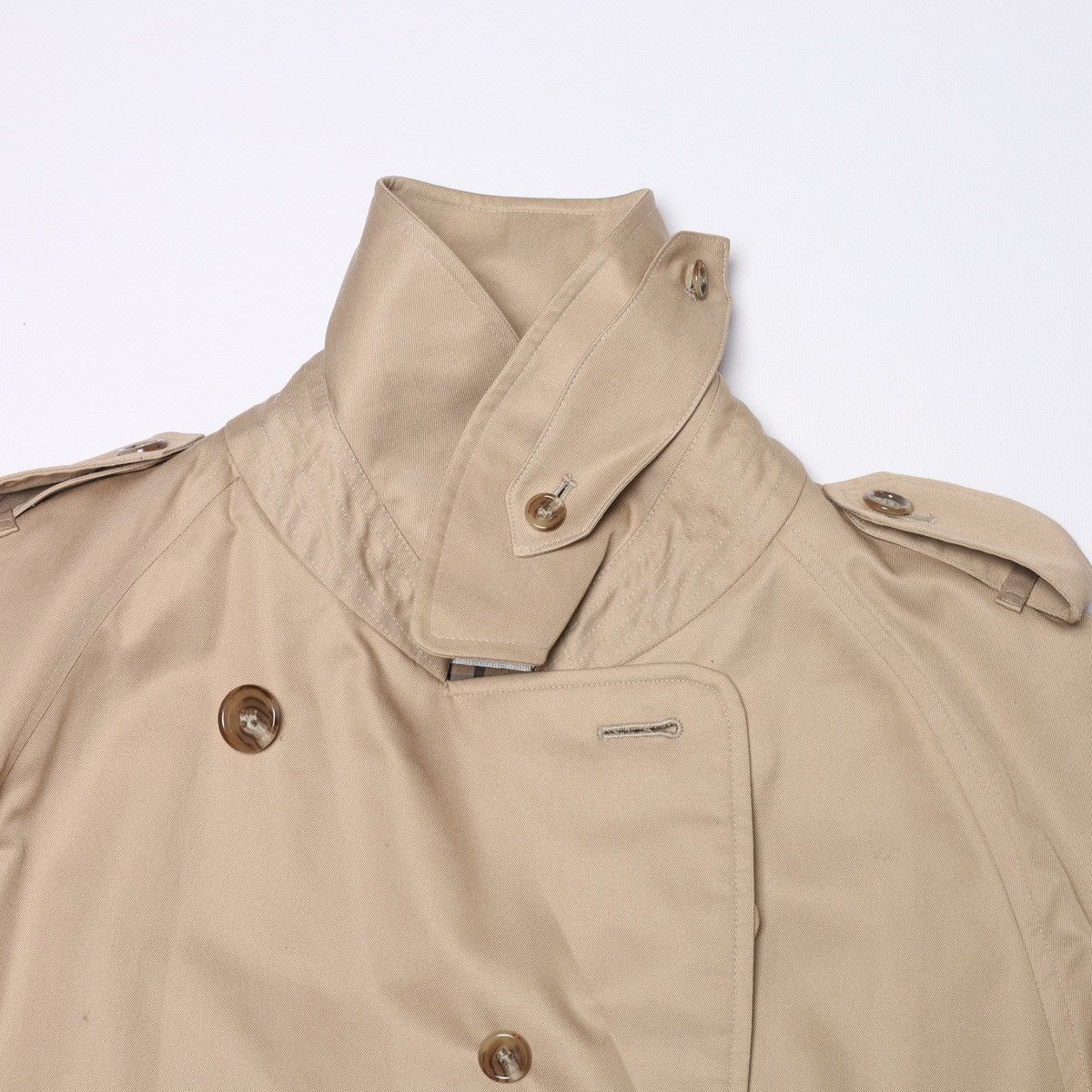 DAKS Daks London Double Breasted Trench Coat Beige Size M / US 6-8 / IT 42-44 - 4 Thumbnail